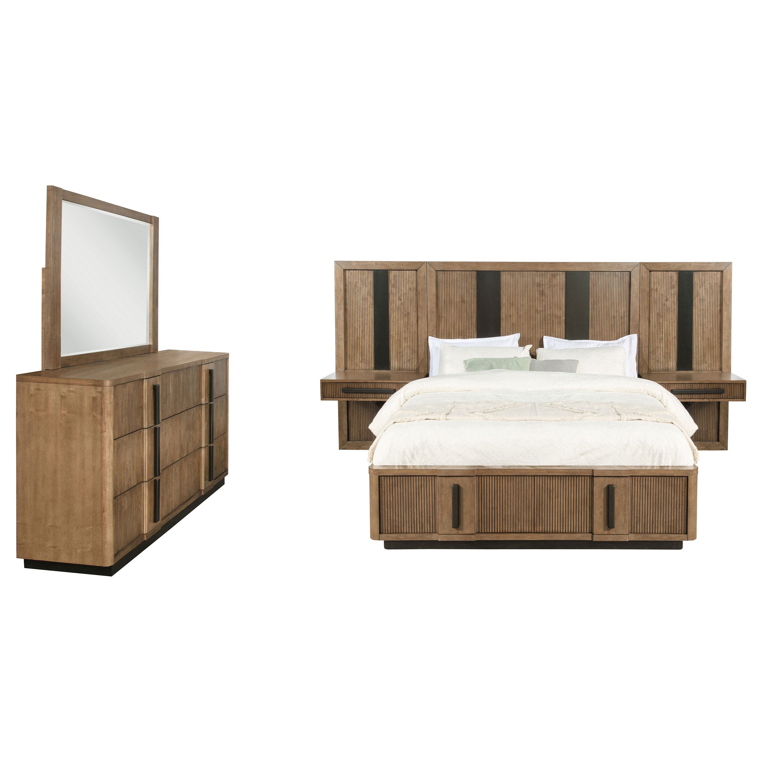 Terrace 5-piece Queen Panel Bedroom Set Ash Brown — view 2