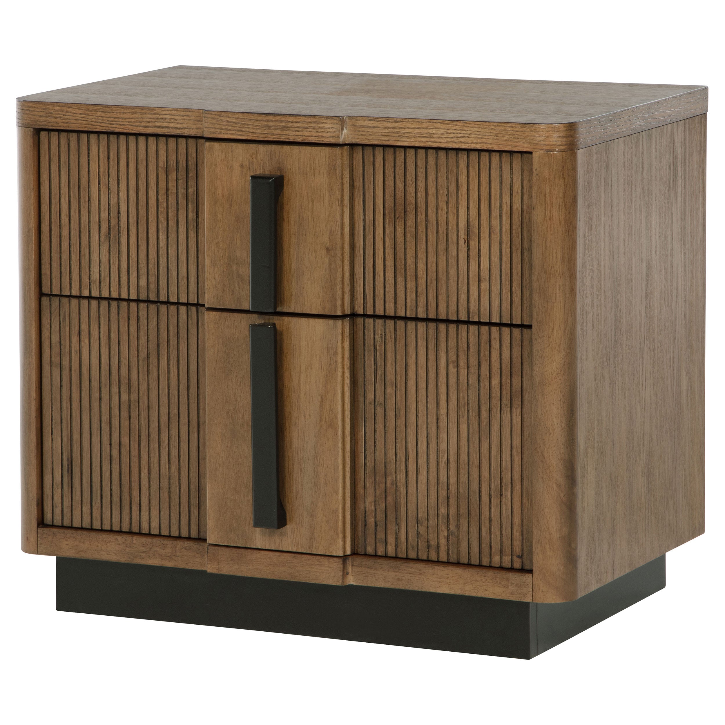 Terrace 2-drawer Nightstand Bedside Table Ash Brown — view 4