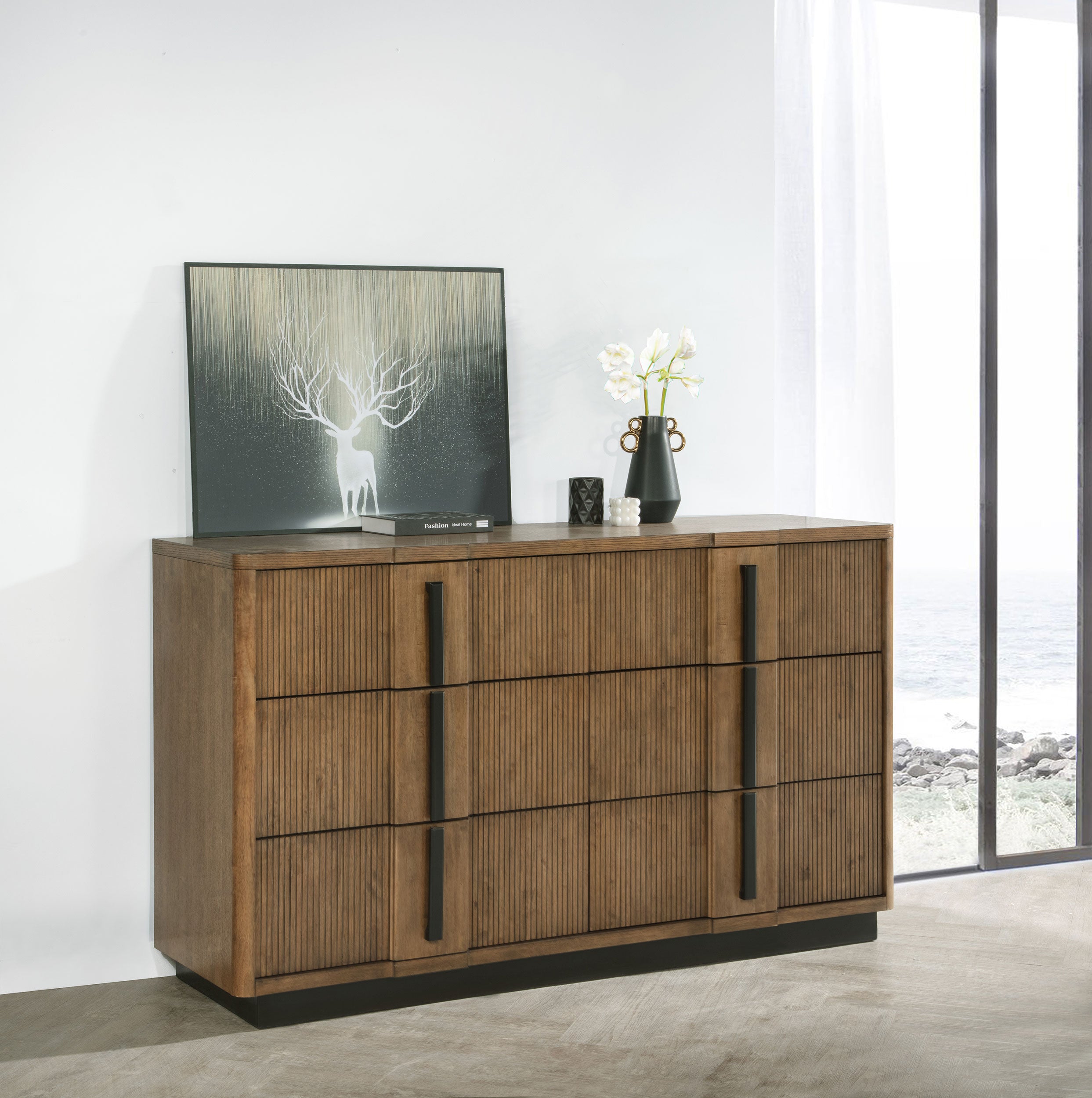 Terrace 6-drawer Dresser Cabinet Ash Brown — view 2