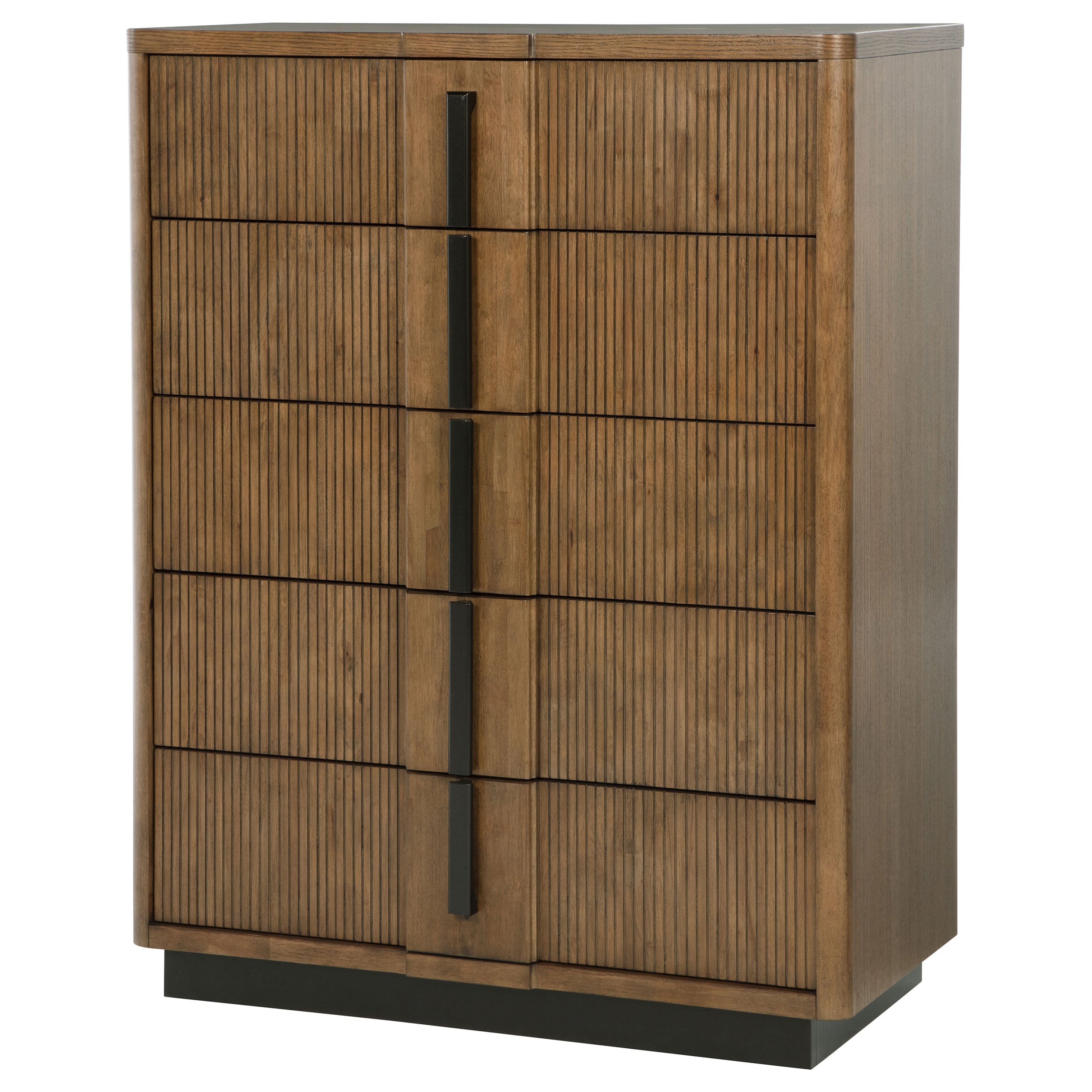 Terrace 5-drawer Chest of Drawers Ash Brown — view 4