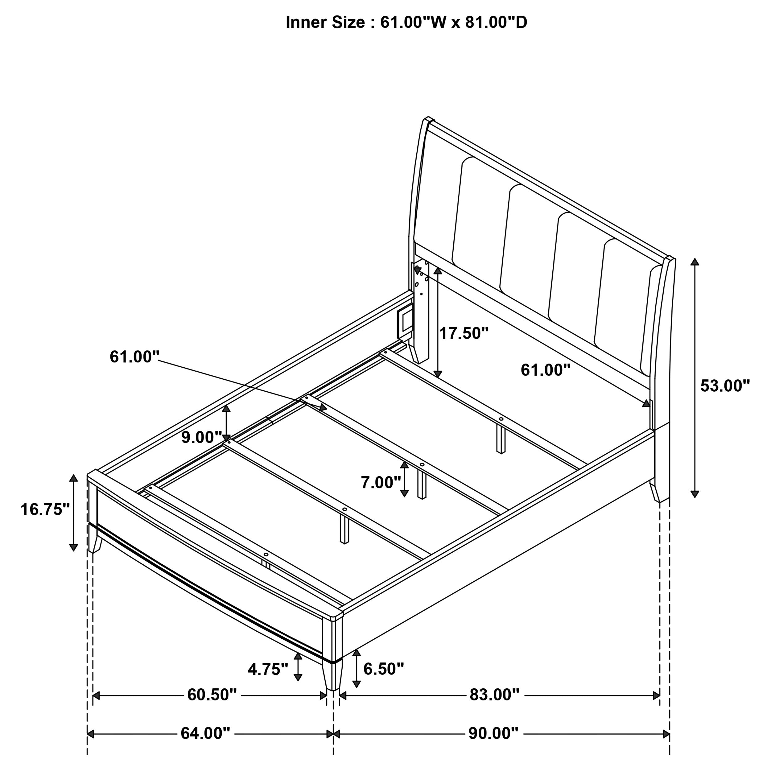 Granada 4-piece Queen Bedroom Set Natural Pine — view 17