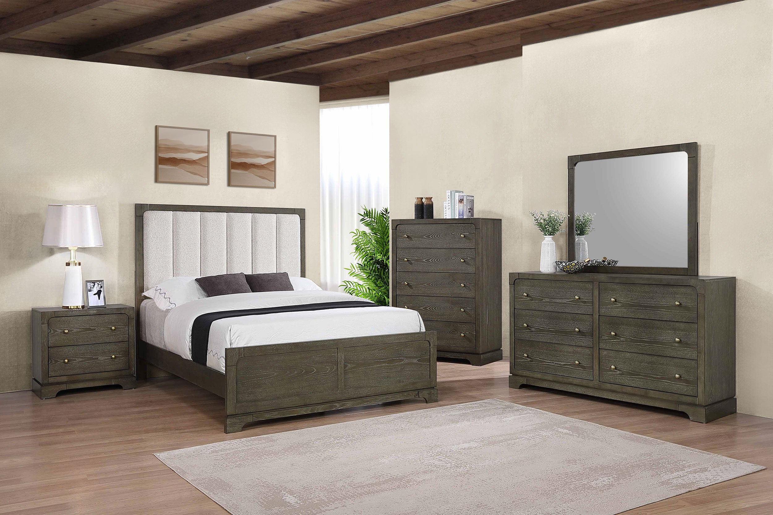 Gran Park 5-piece Queen Bedroom Set Dark Cocoa — view 1
