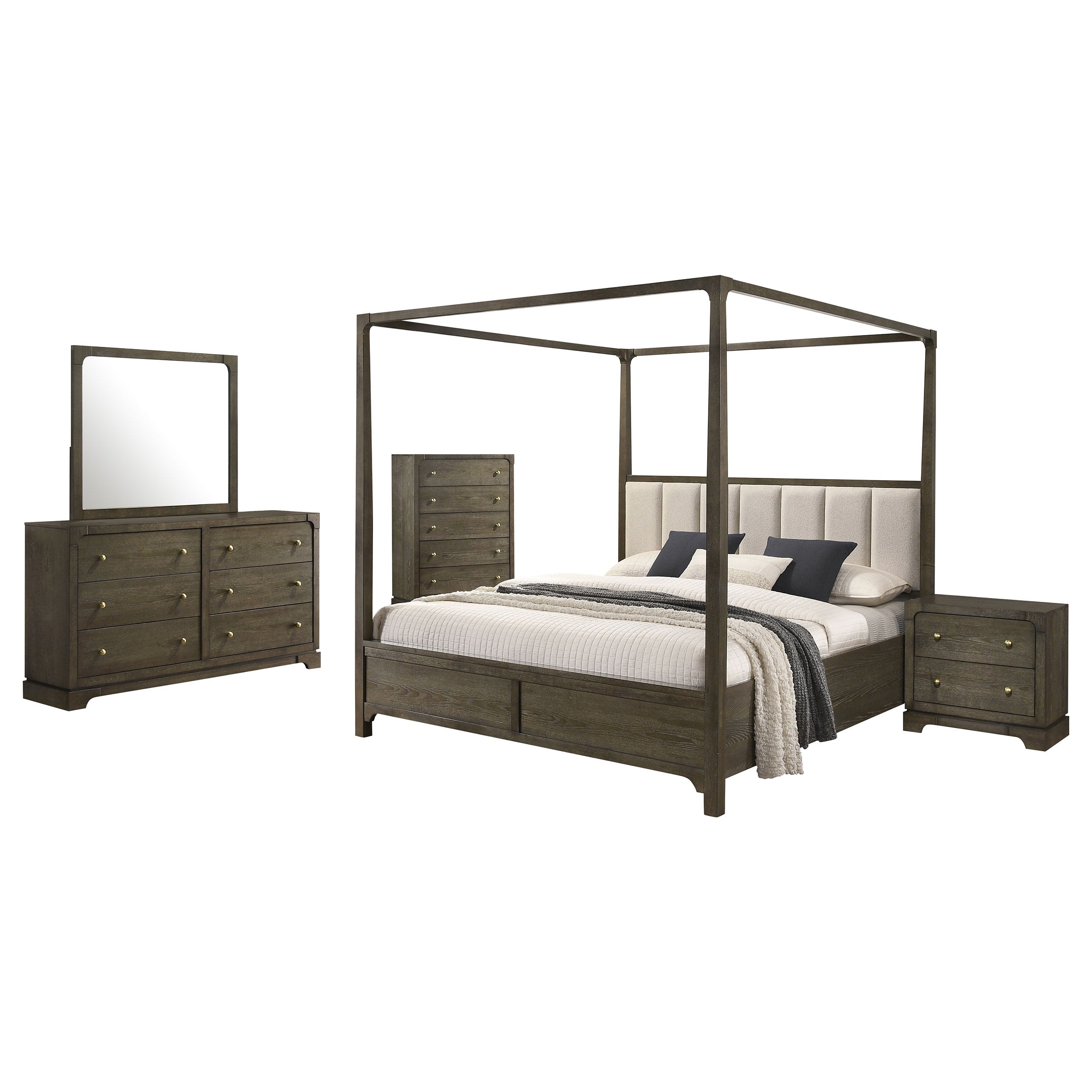 Gran Park 5-piece Eastern King Bedroom Set Dark Cocoa — view 2