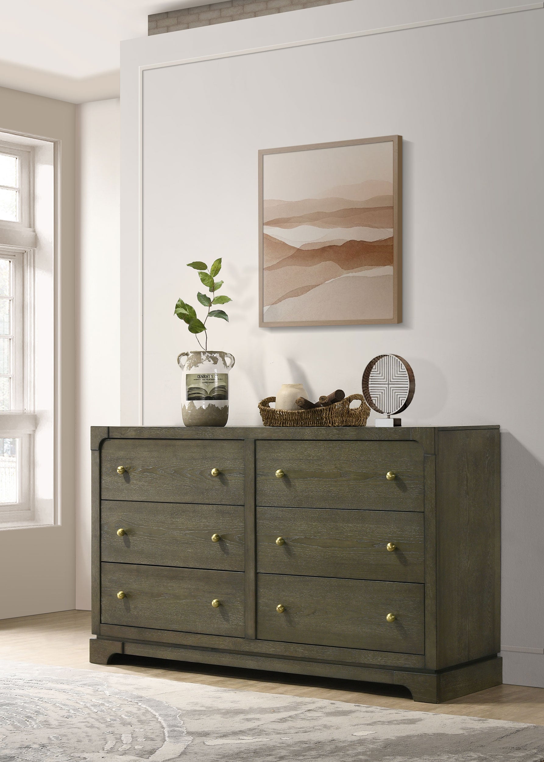 Gran Park 6-drawer Dresser Cabinet Dark Cocoa — view 2