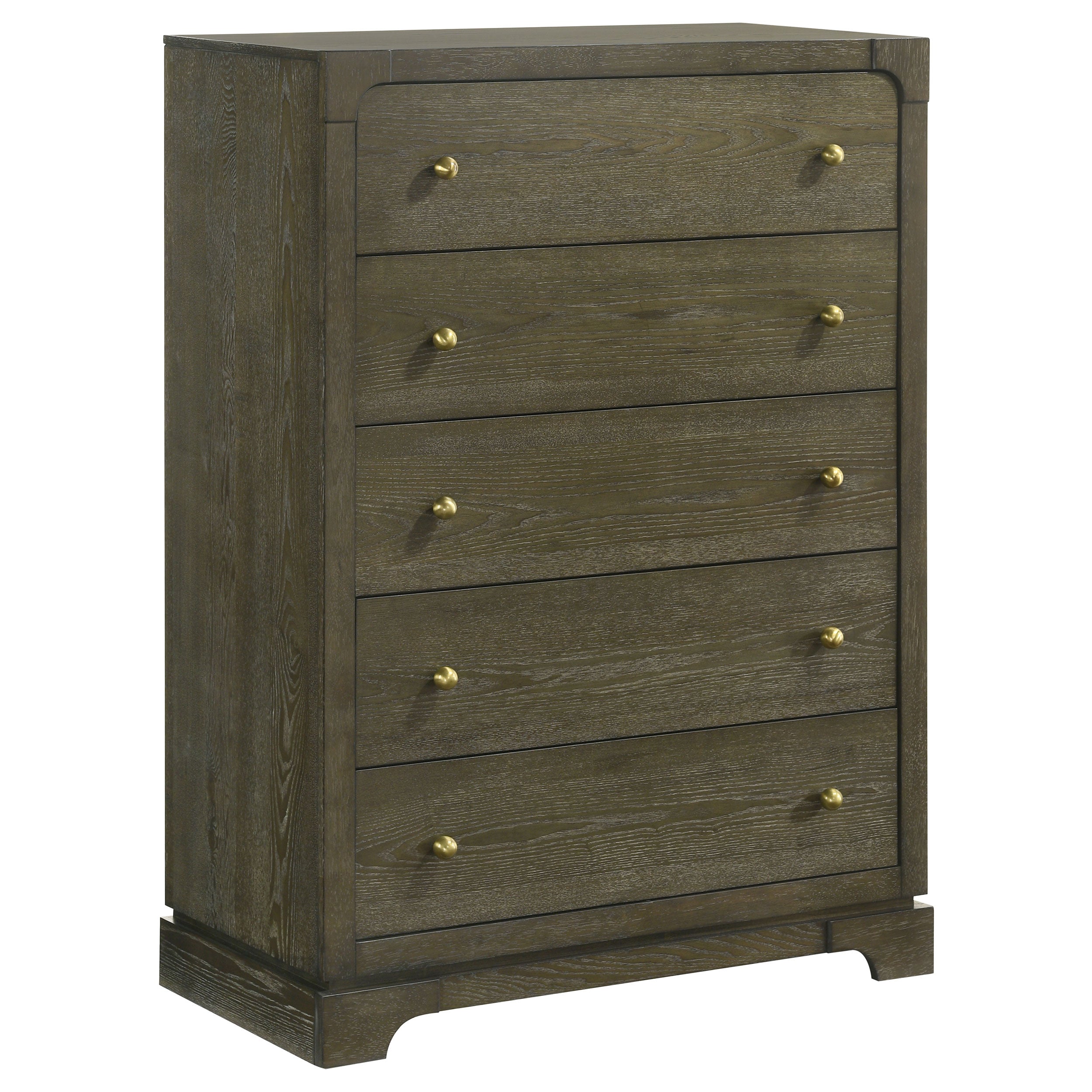 Gran Park 5-drawer Bedroom Chest of Drawers Dark Cocoa — view 1