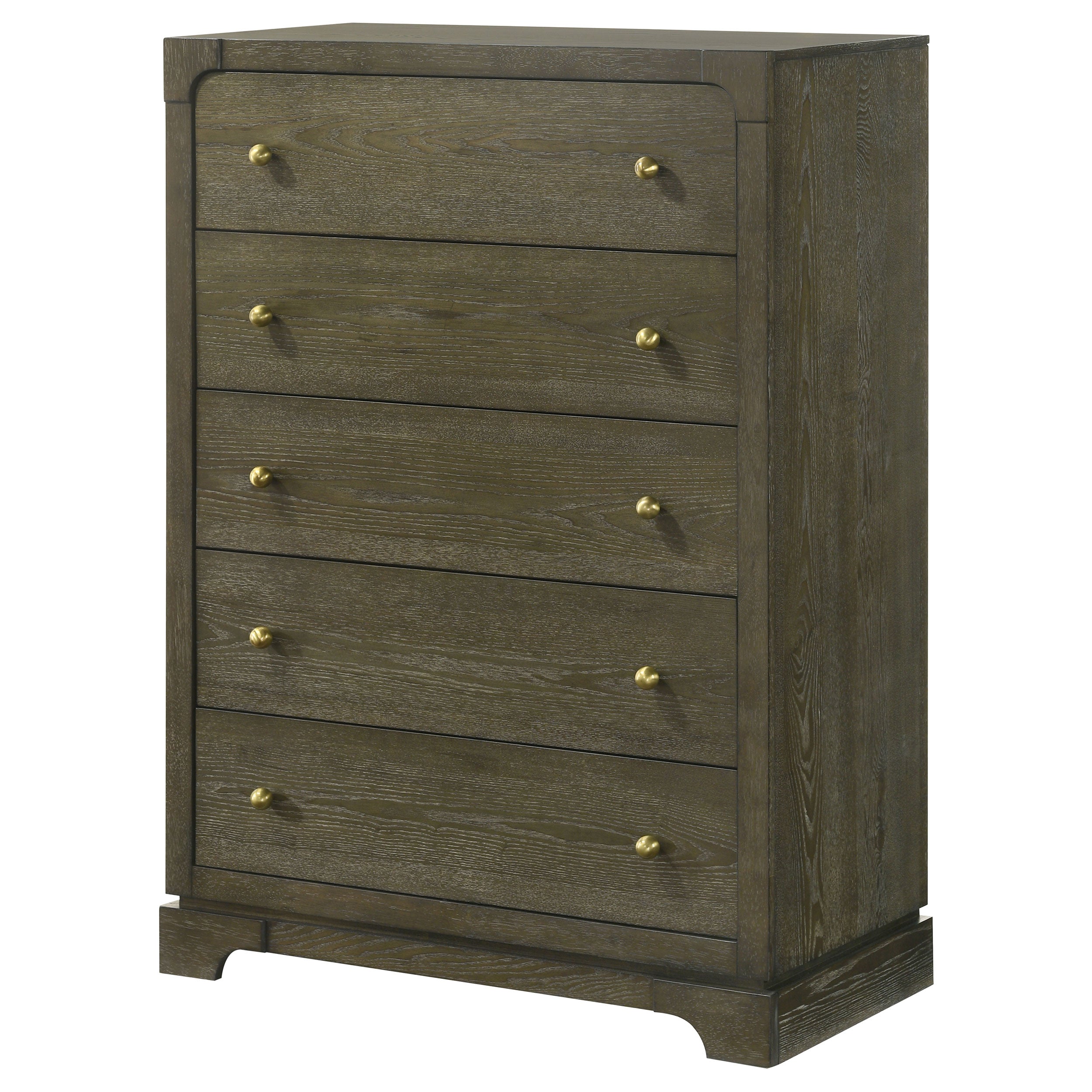 Gran Park 5-drawer Bedroom Chest of Drawers Dark Cocoa — view 4