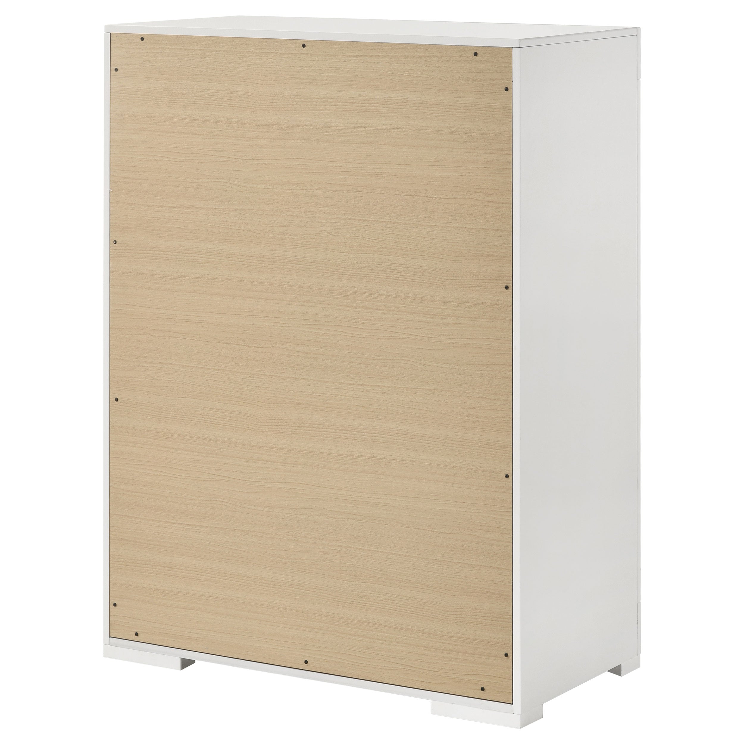 Ives 5-drawer Bedroom Chest of Drawers White High Gloss — view 8