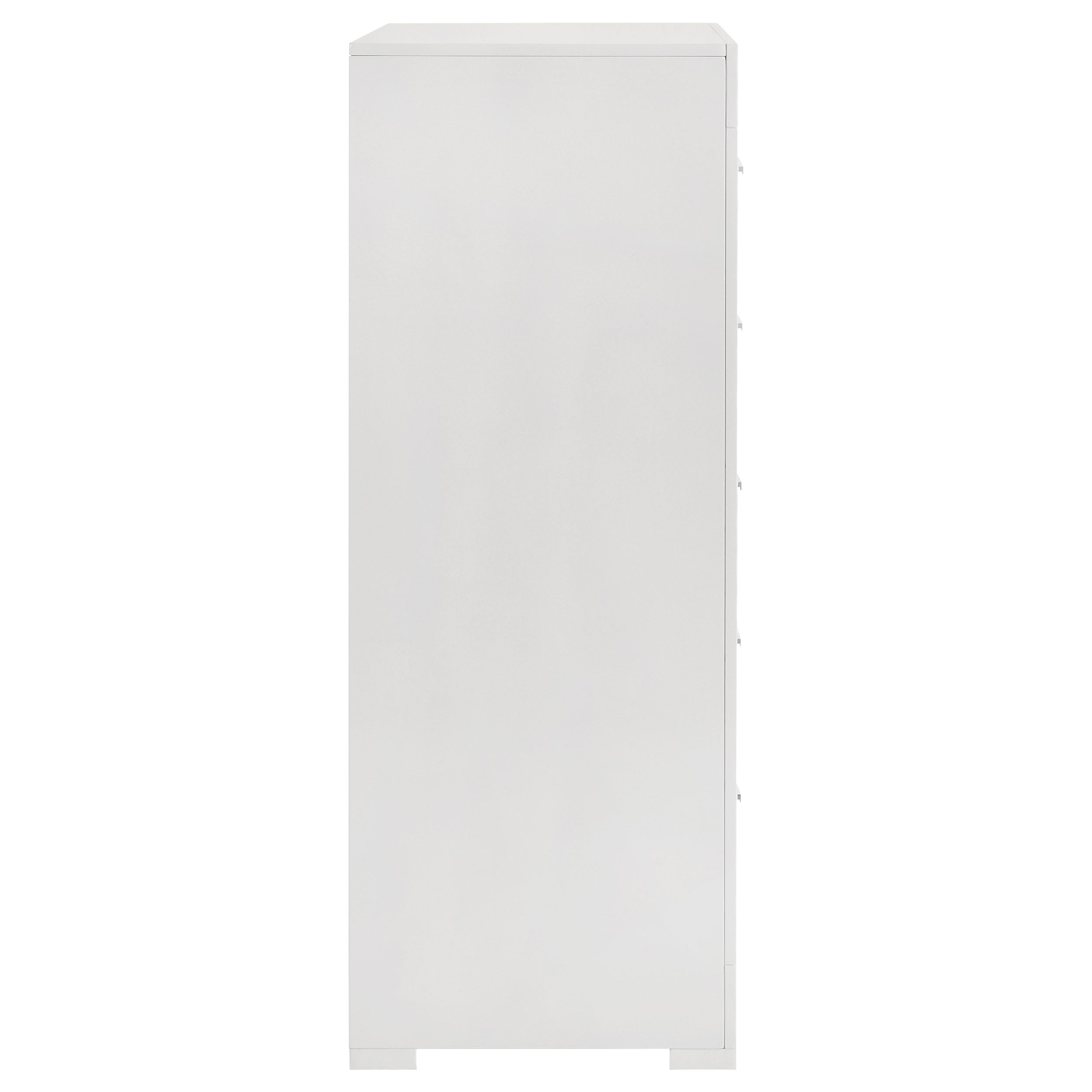 Ives 5-drawer Bedroom Chest of Drawers White High Gloss — view 9