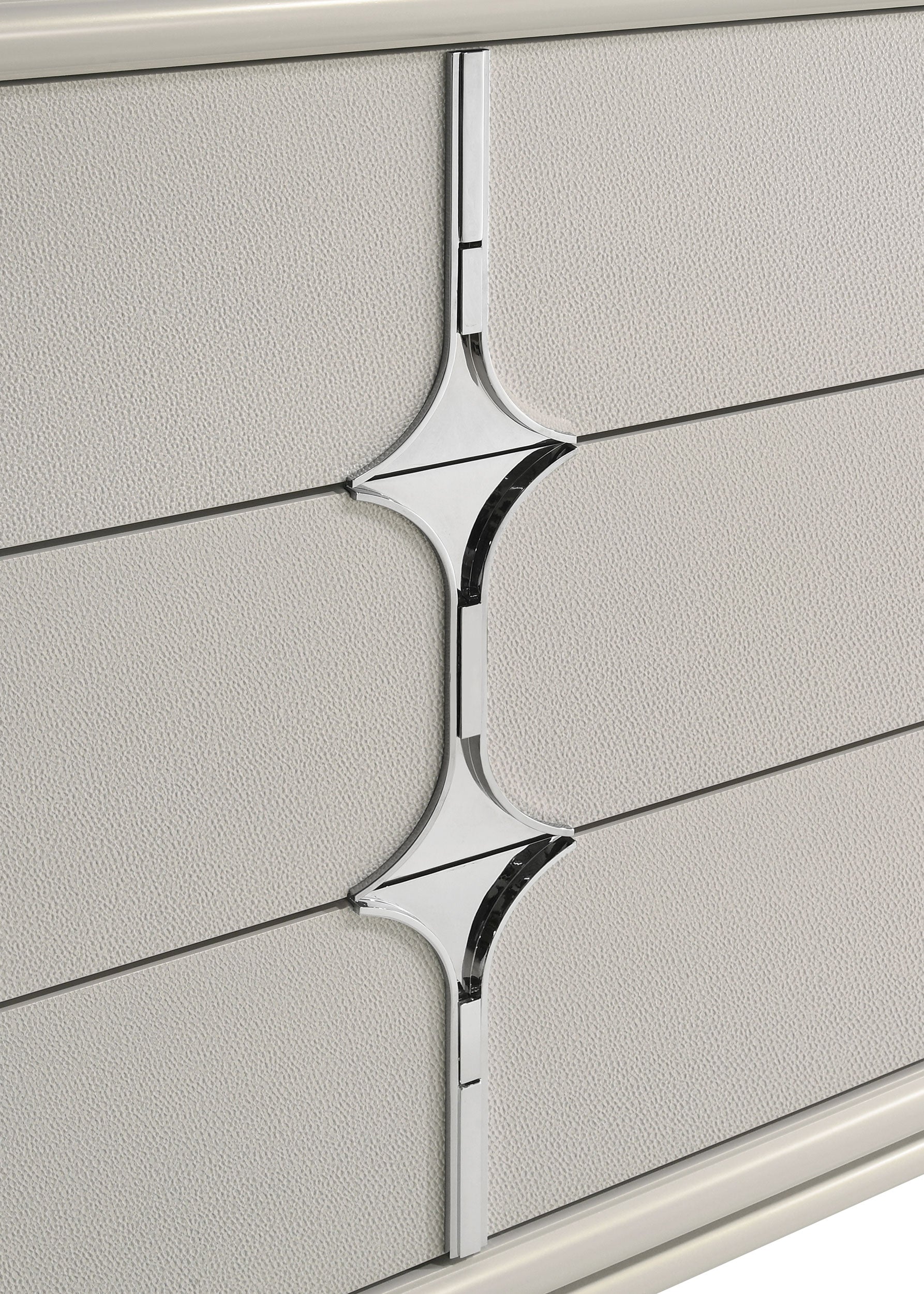 Olivia 6-drawer Dresser and LED Mirror Pearl White — view 11