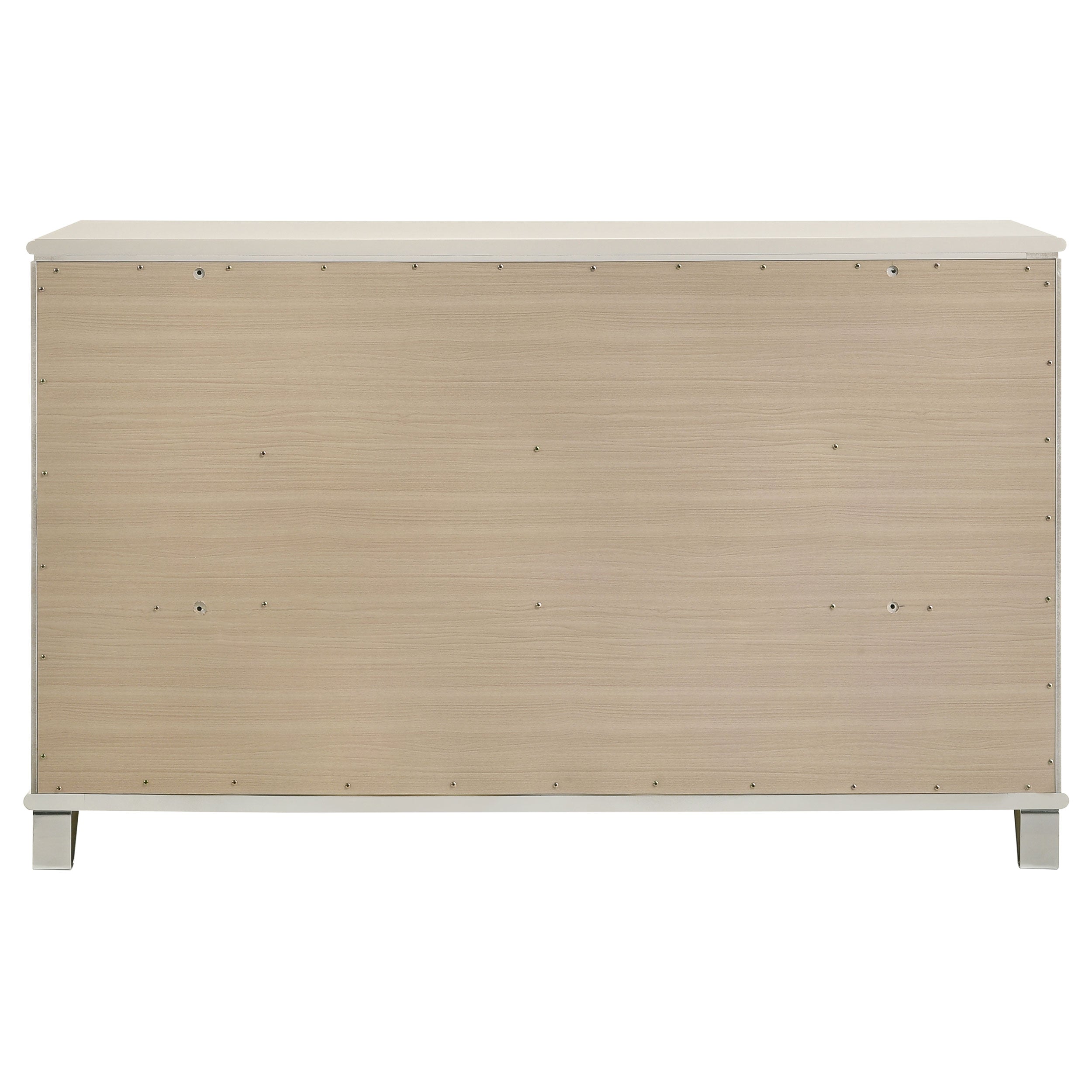 Olivia 6-drawer Dresser Cabinet Pearl White — view 7