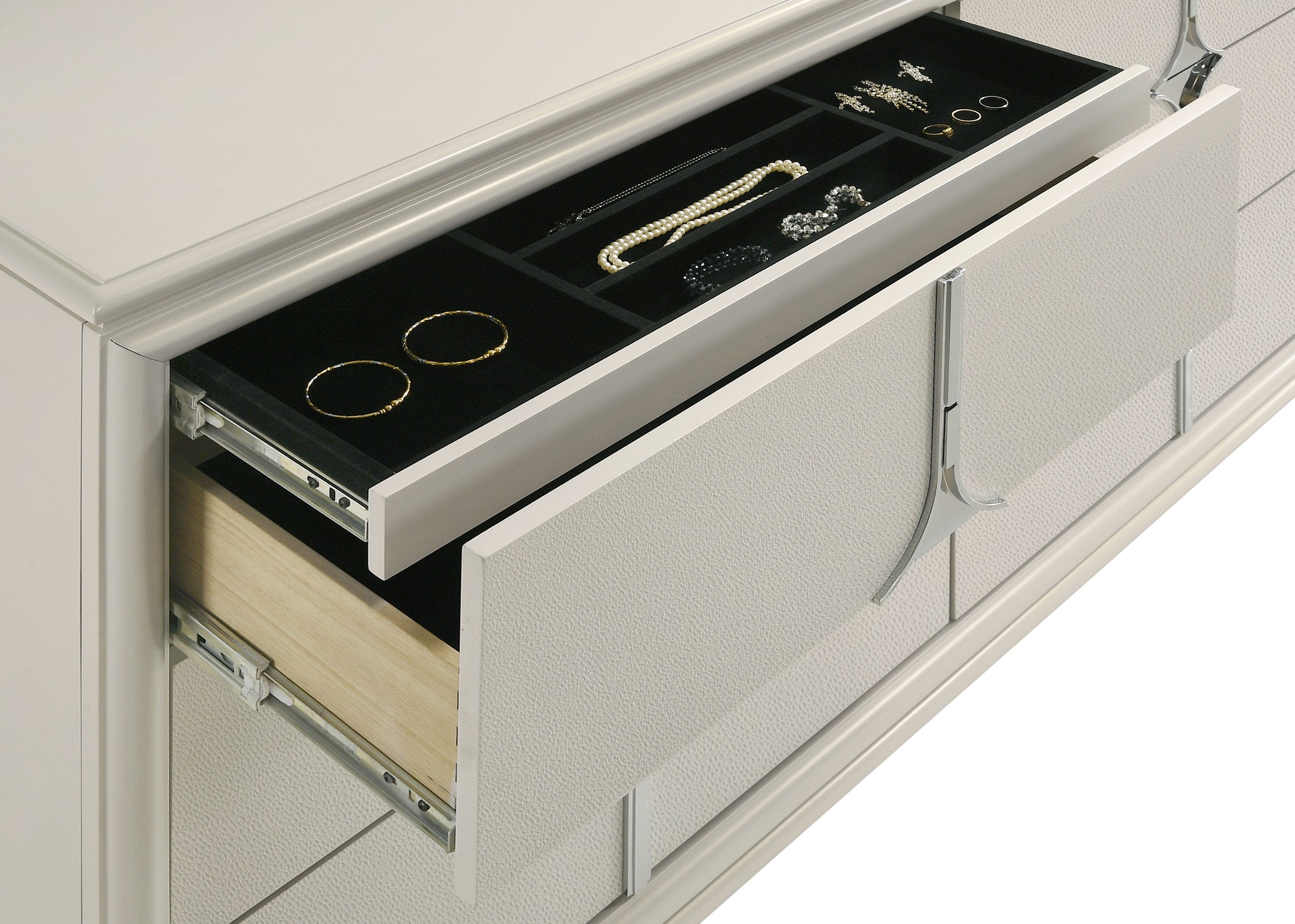 Olivia 6-drawer Dresser Cabinet Pearl White — view 10