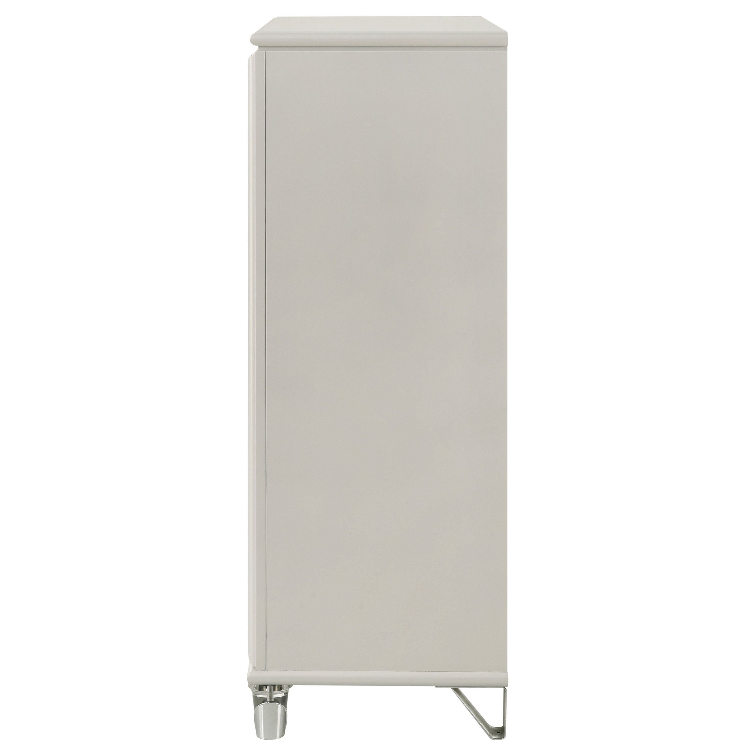 Olivia 5-drawer Bedroom Chest of Drawers Pearl White — view 5