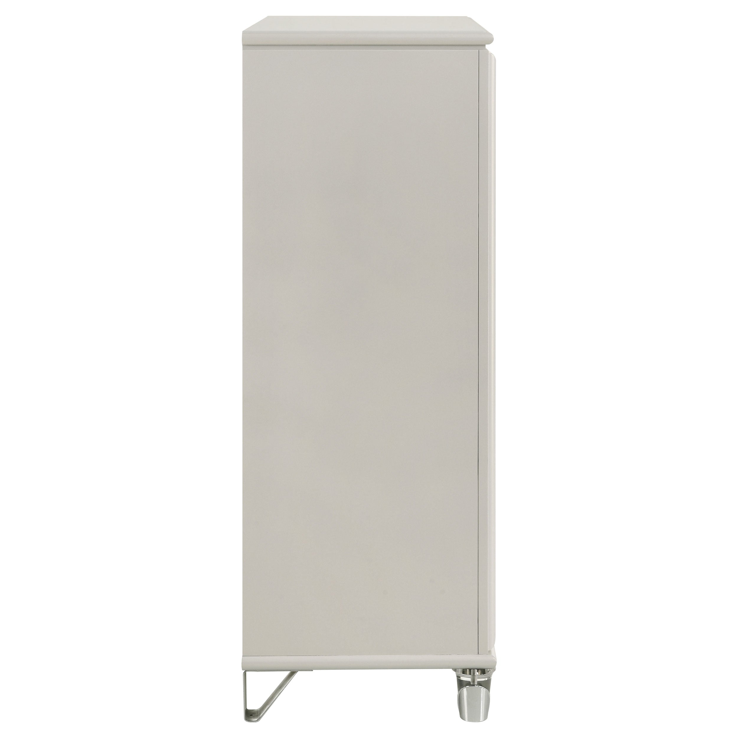 Olivia 5-drawer Bedroom Chest of Drawers Pearl White — view 9