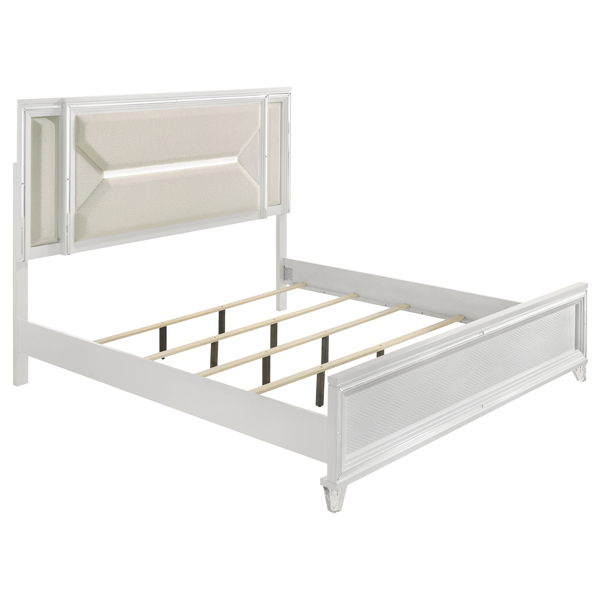 Marmore 4-piece Eastern King Bedroom Set White — view 3