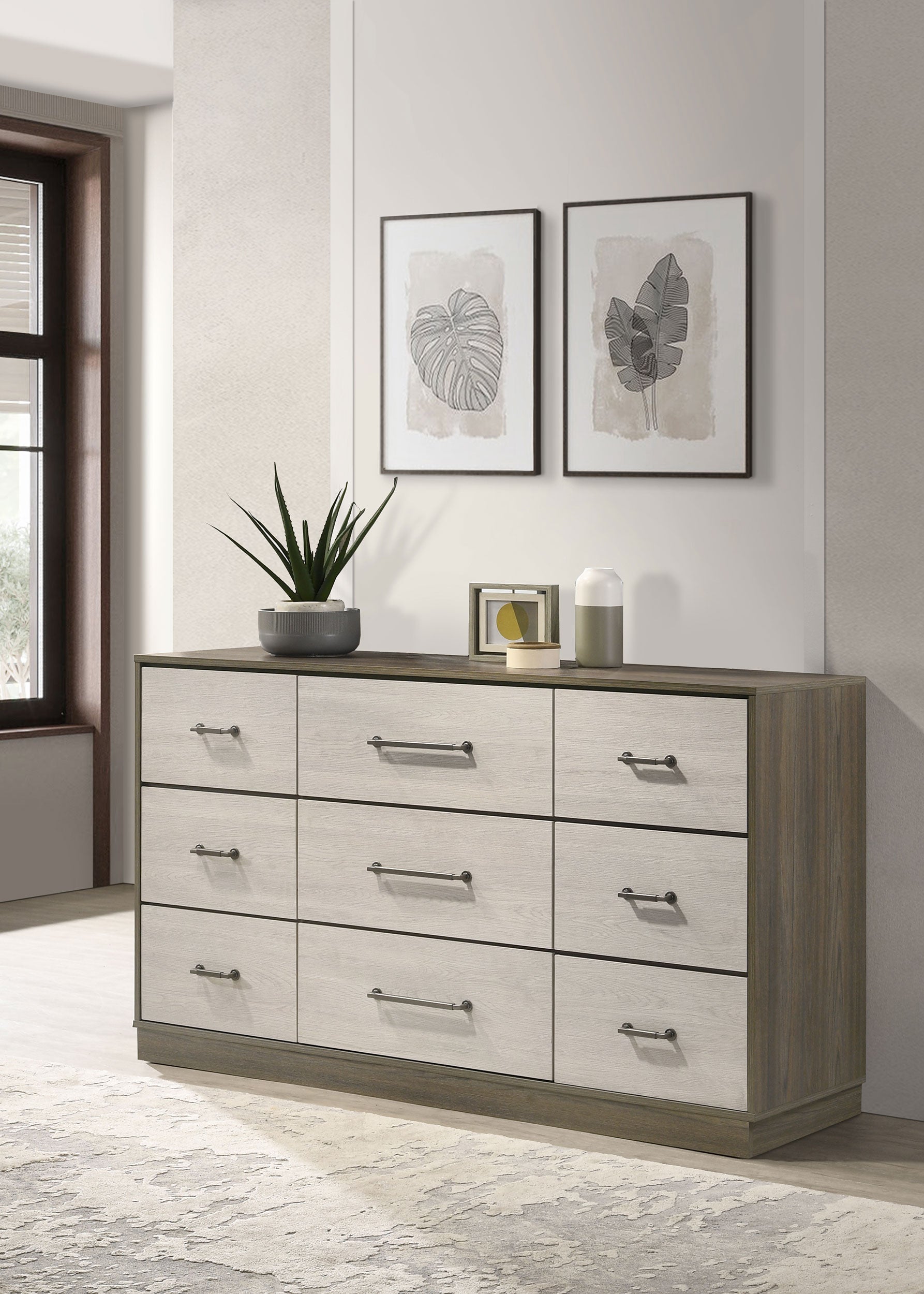 Fenwick 9-drawer Dresser Grey Oak — view 2