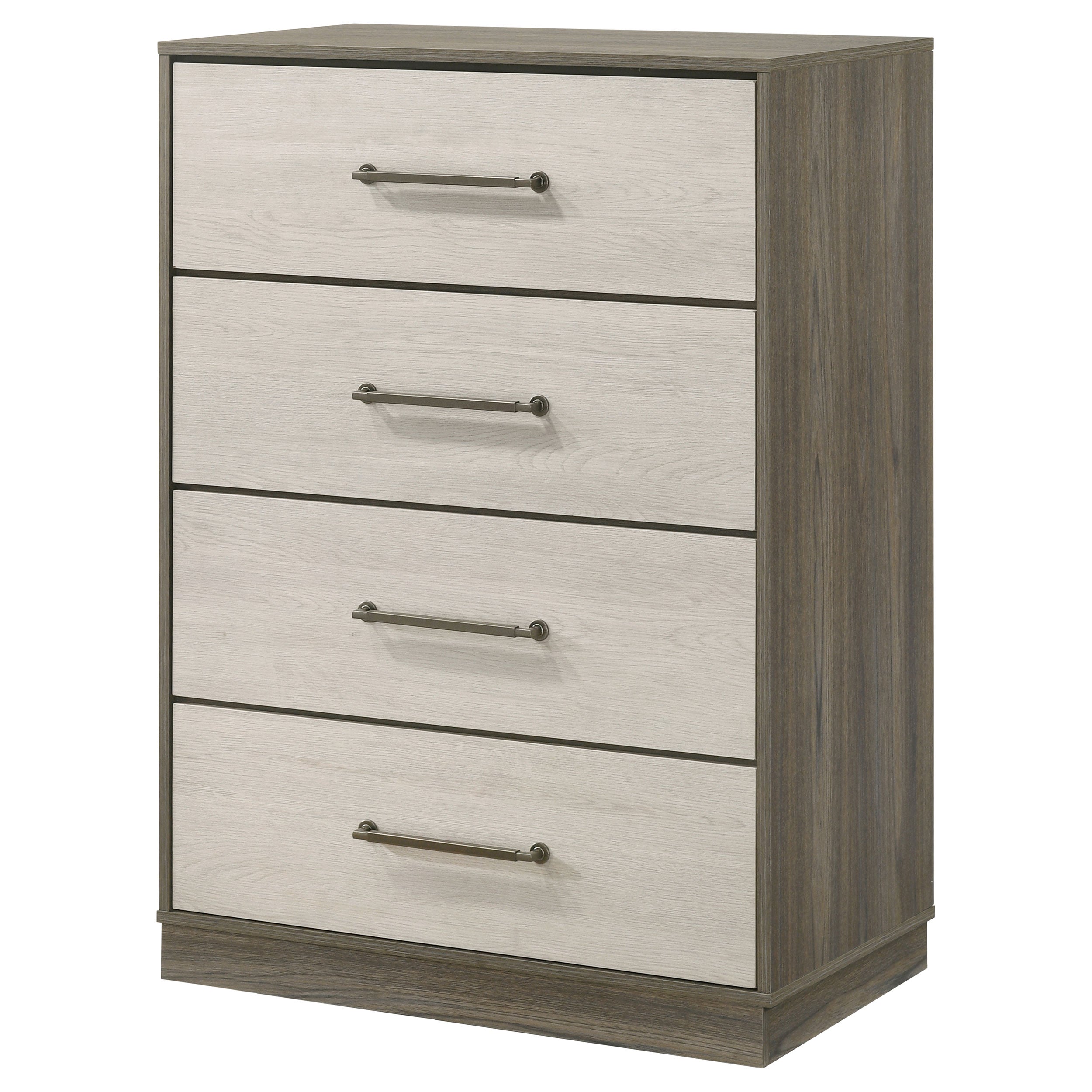 Fenwick 4-drawer Chest of Drawers Grey Oak — view 4
