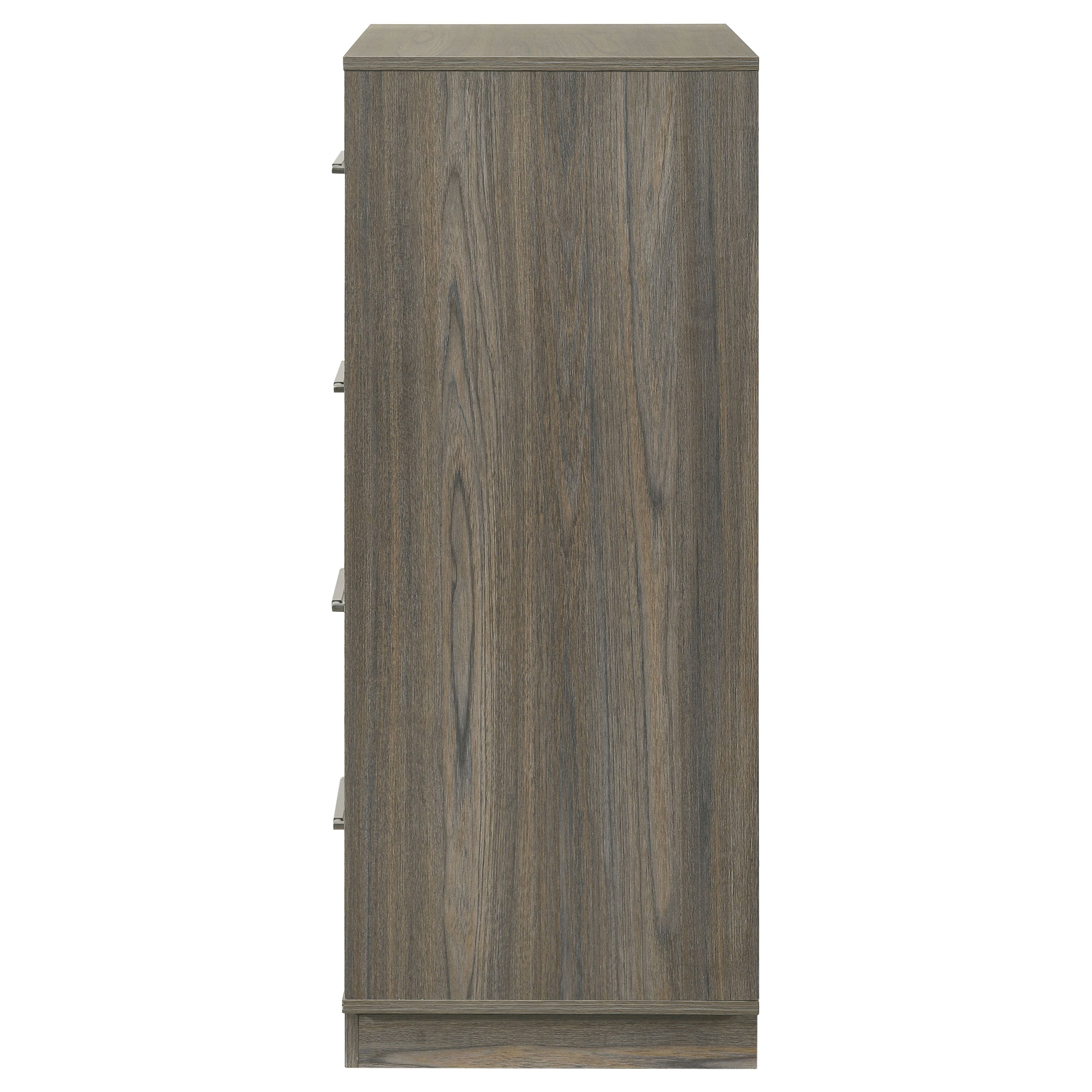 Fenwick 4-drawer Chest of Drawers Grey Oak — view 5