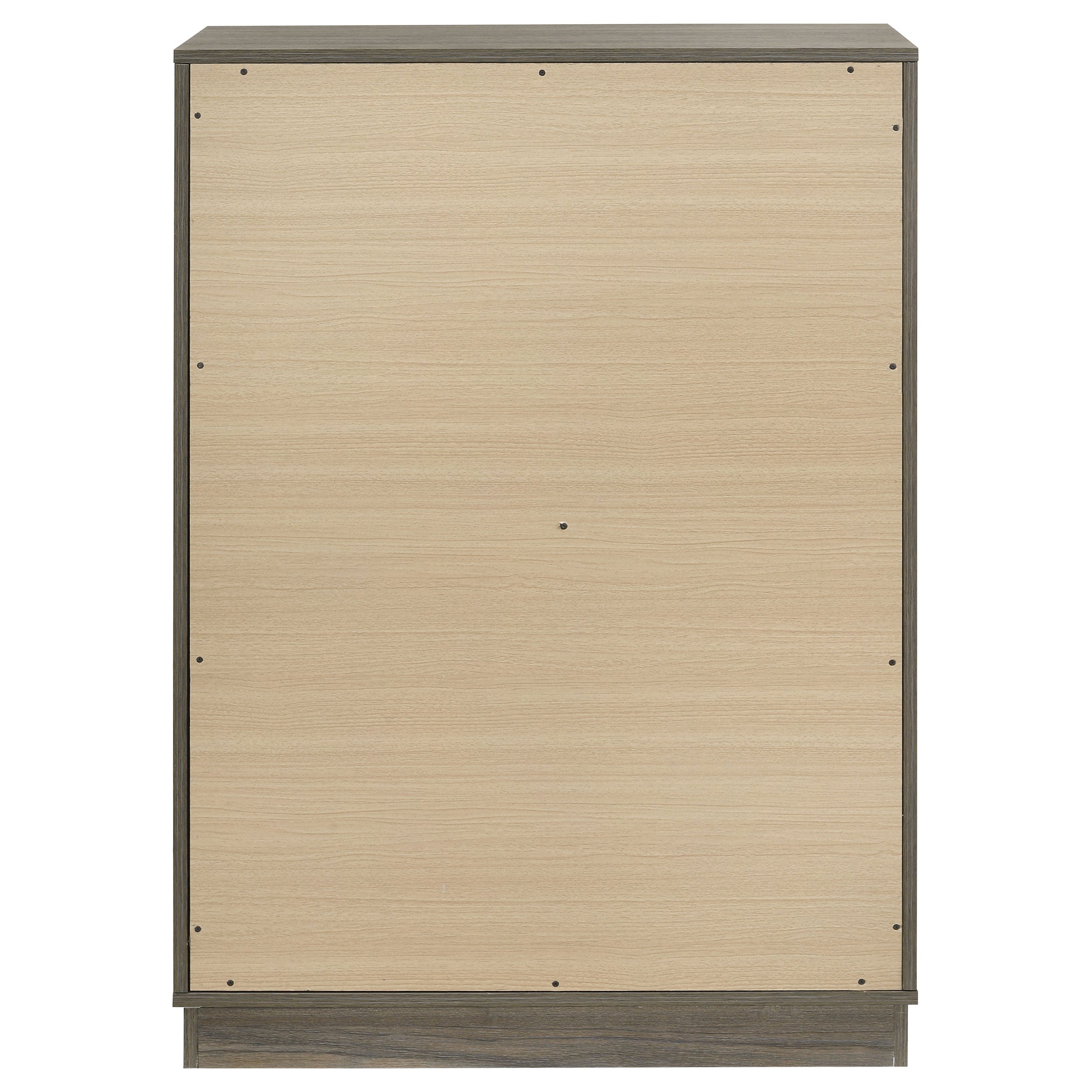 Fenwick 4-drawer Chest of Drawers Grey Oak — view 7