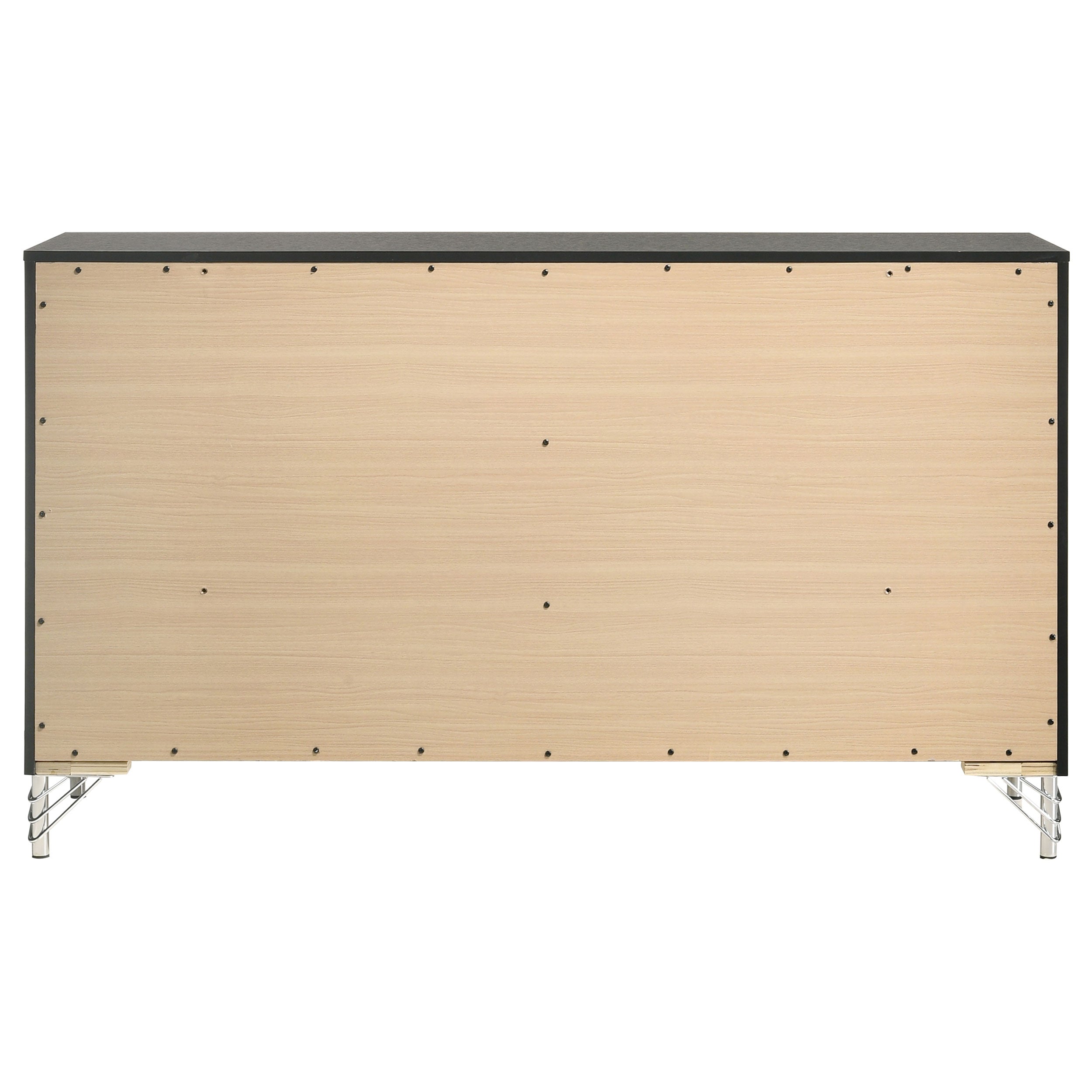 Lucia 6-drawer Dresser Cabinet Black — view 7