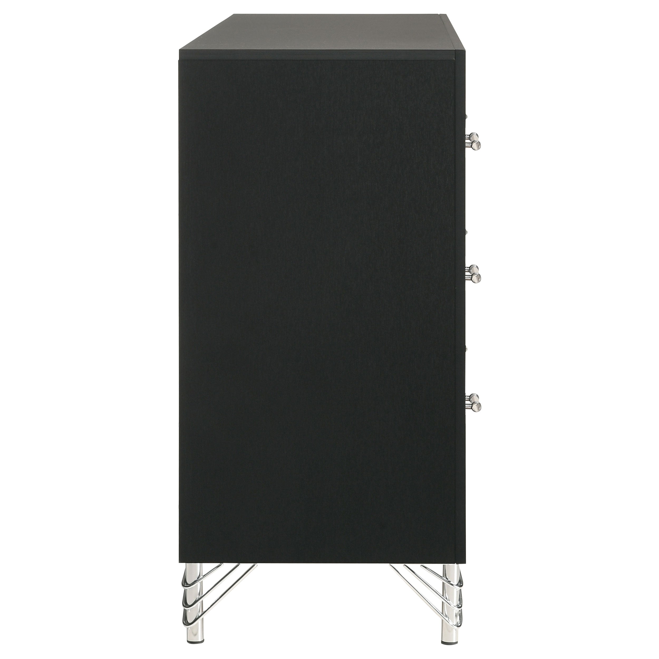 Lucia 6-drawer Dresser Cabinet Black — view 9