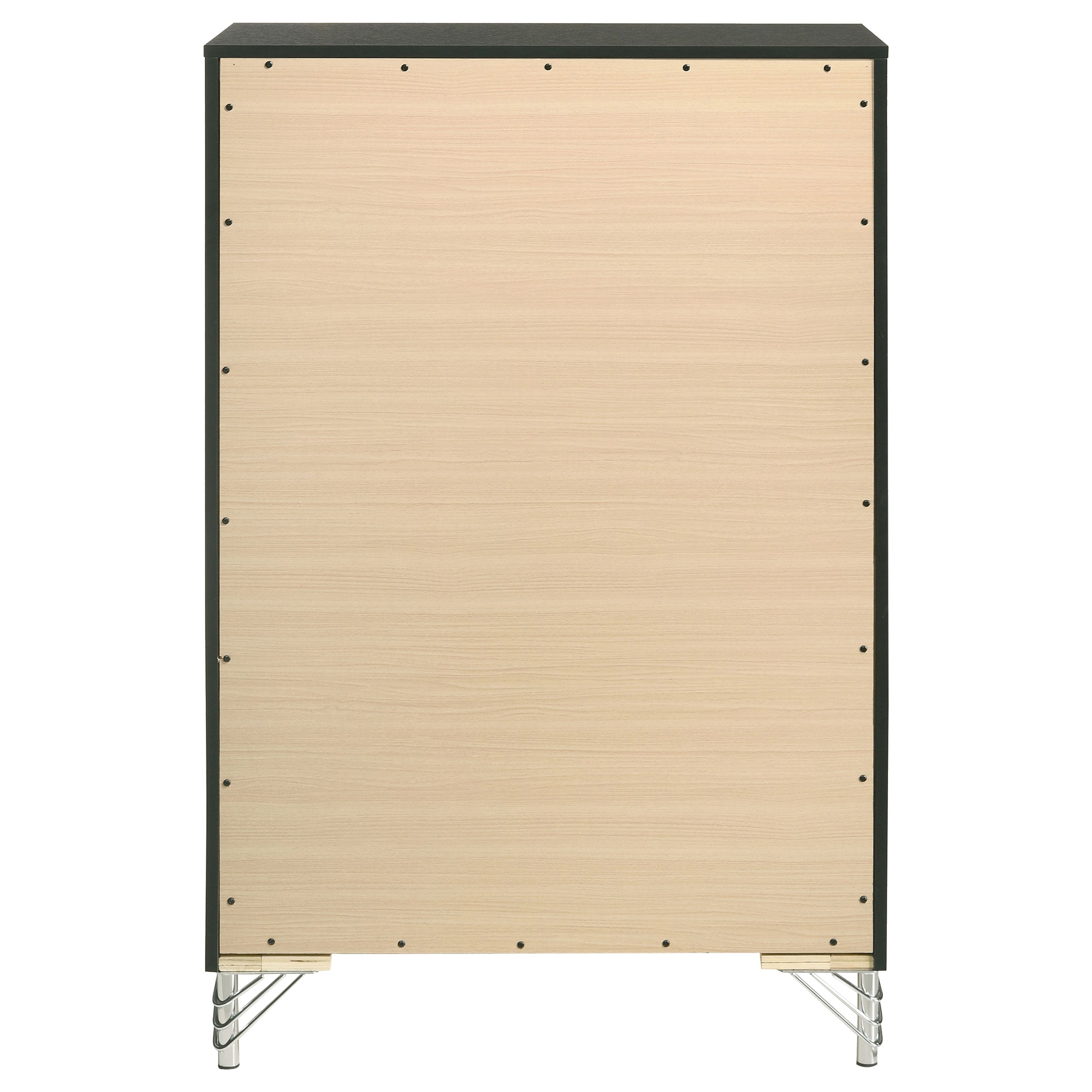 Lucia 5-drawer Bedroom Chest of Drawers Black — view 7
