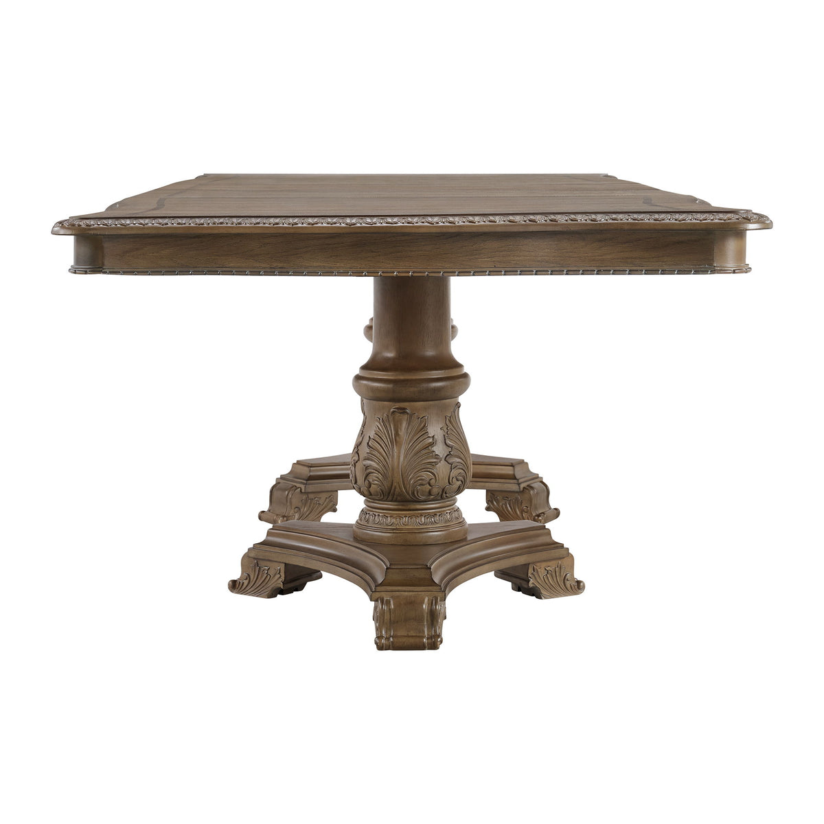Madison Park Rectangular Dining Table With 2 Leaves in Walnut by Elements International, view 2