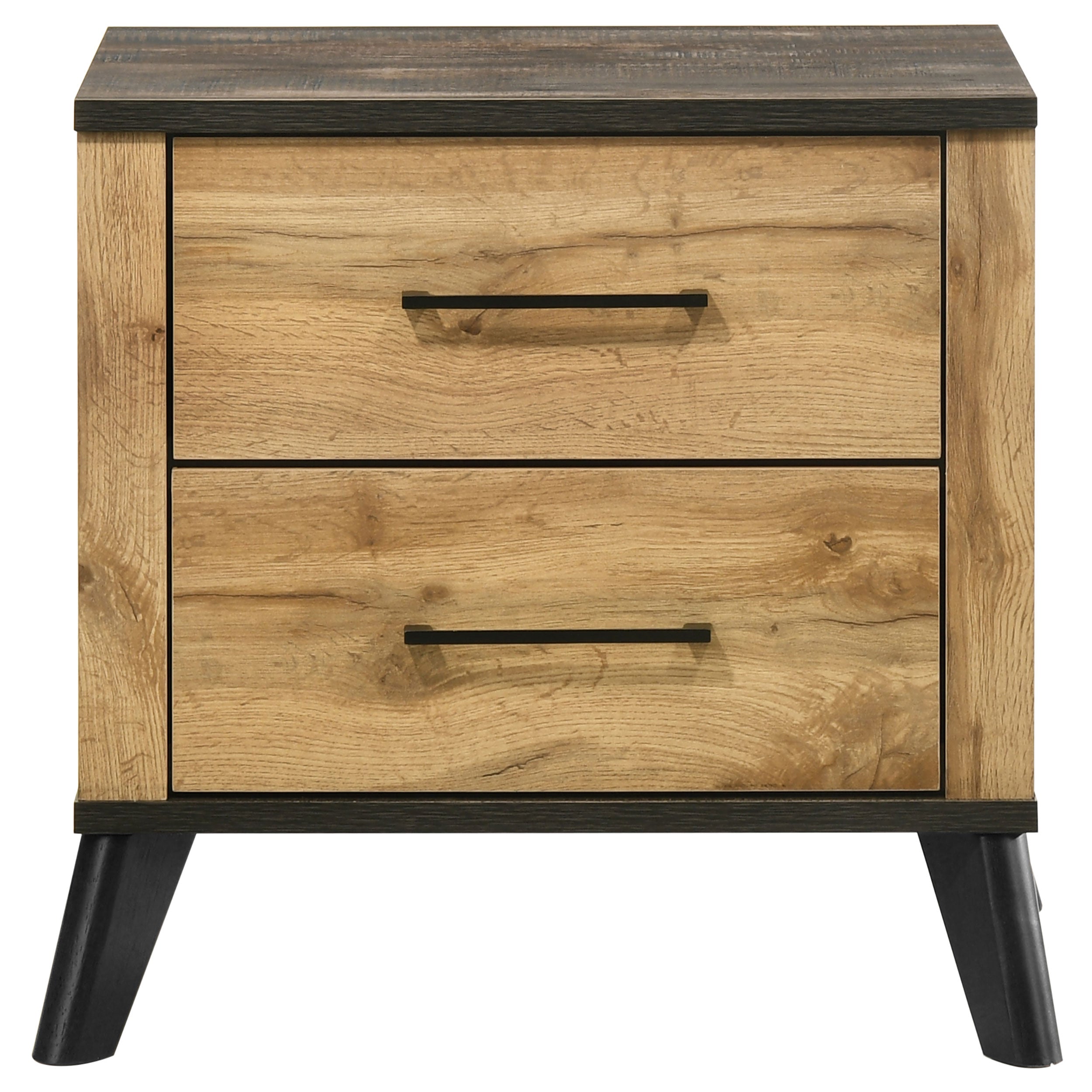Kaywood 2-drawer Nightstand Bedside Table Natural Pine — view 3
