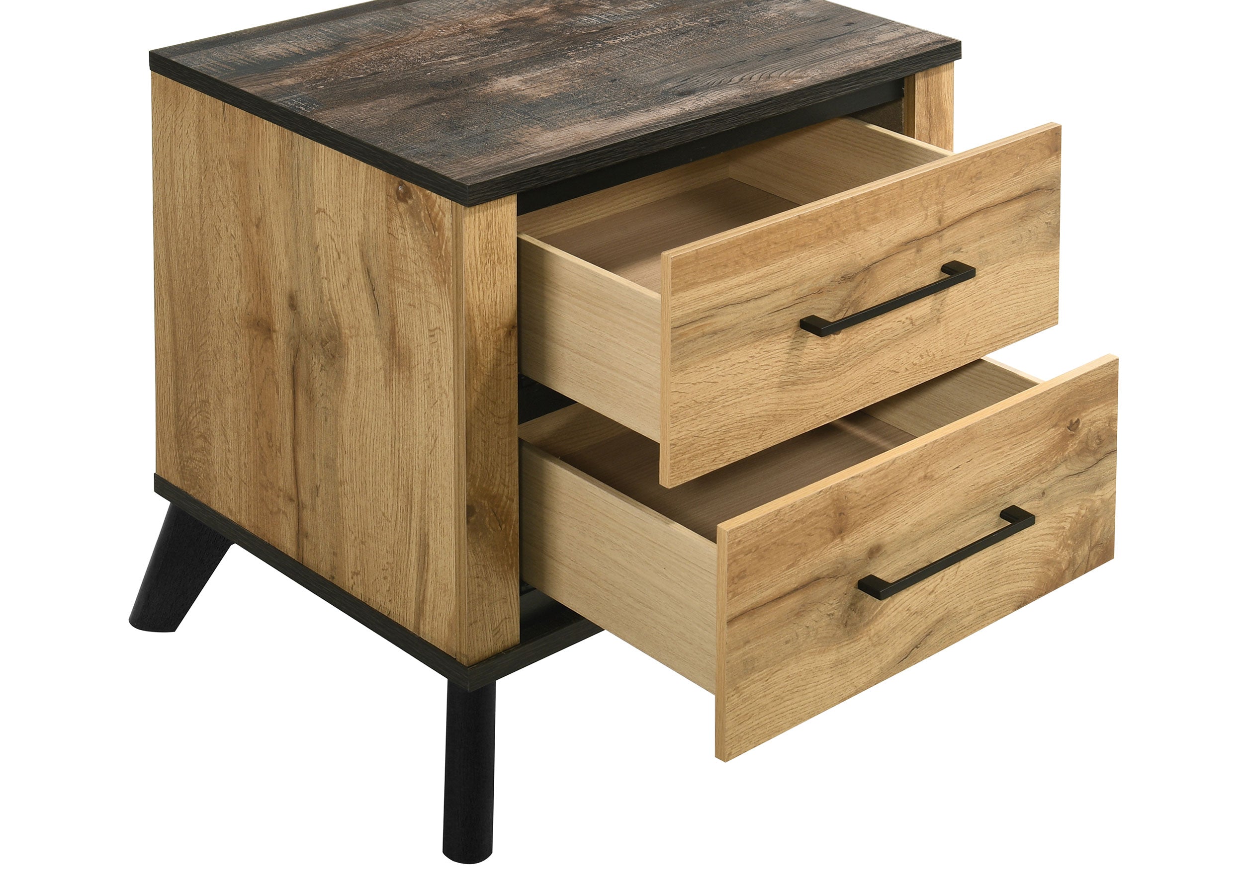 Kaywood 2-drawer Nightstand Bedside Table Natural Pine — view 7