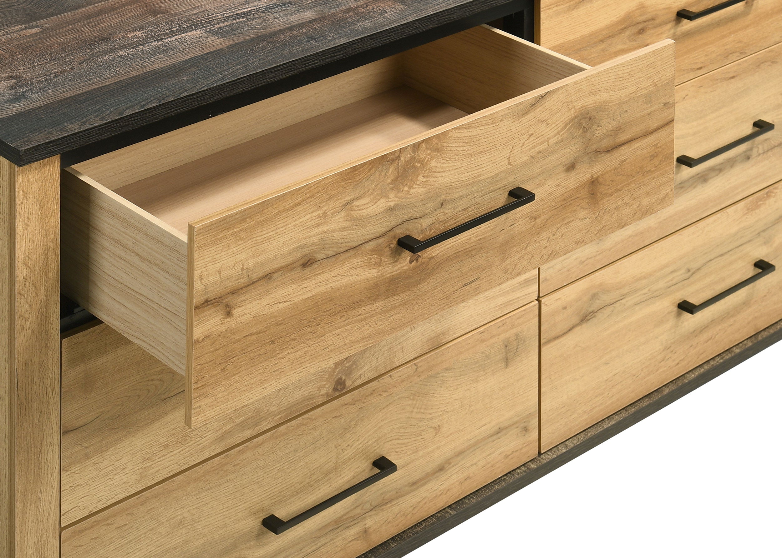 Kaywood 6-drawer Dresser and Mirror Natural Pine — view 10
