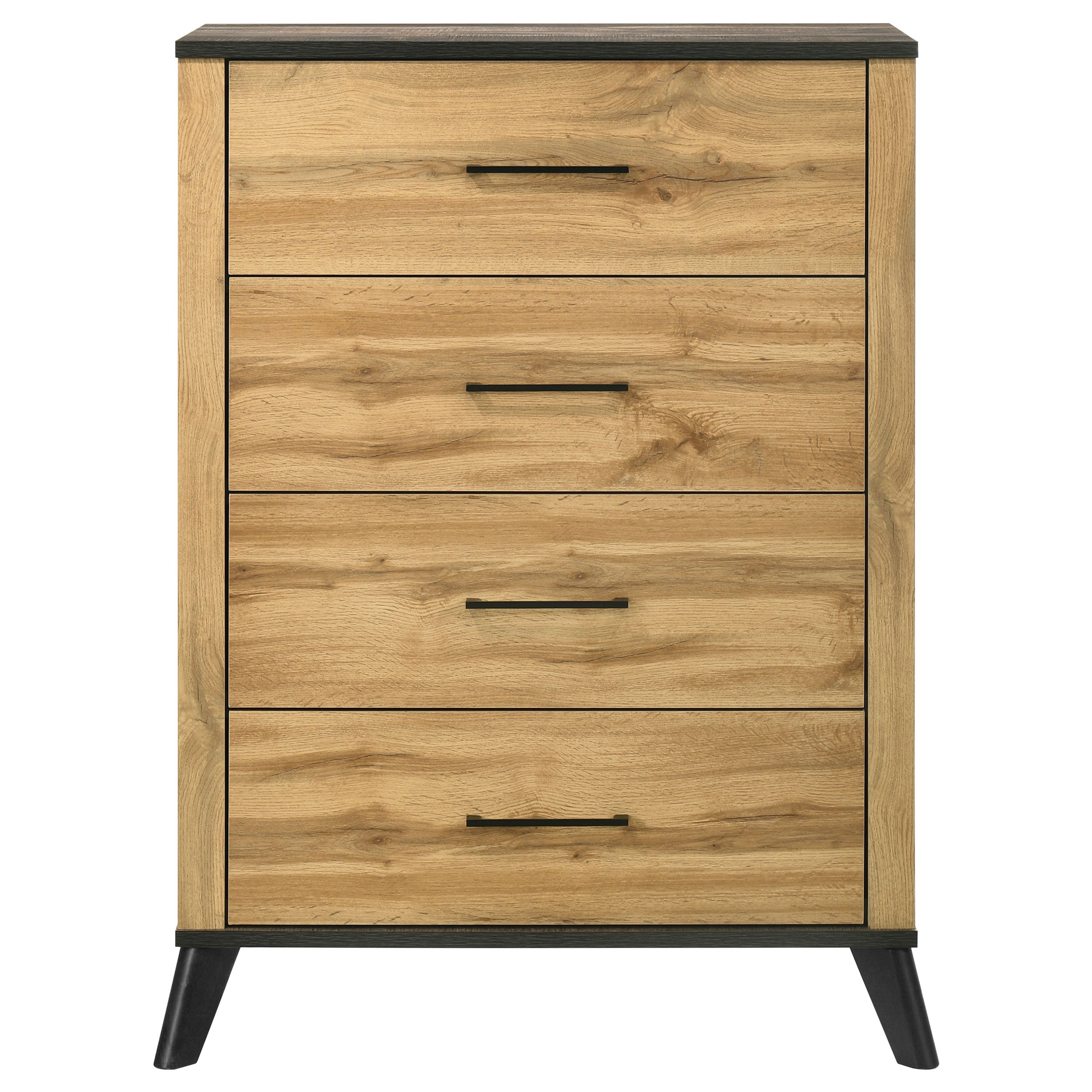 Kaywood 4-drawer Bedroom Chest of Drawers Natural Pine — view 3