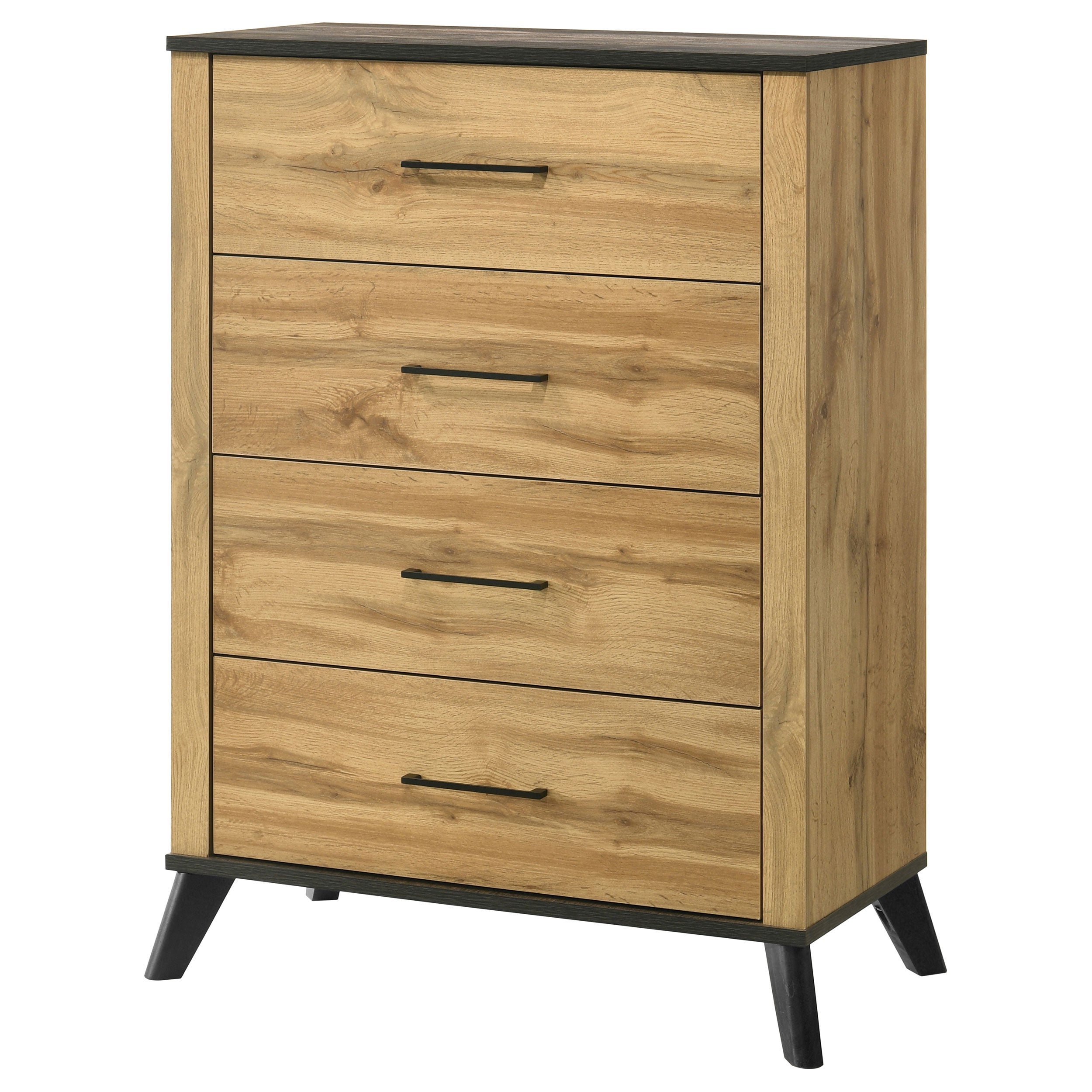 Kaywood 4-drawer Bedroom Chest of Drawers Natural Pine — view 4