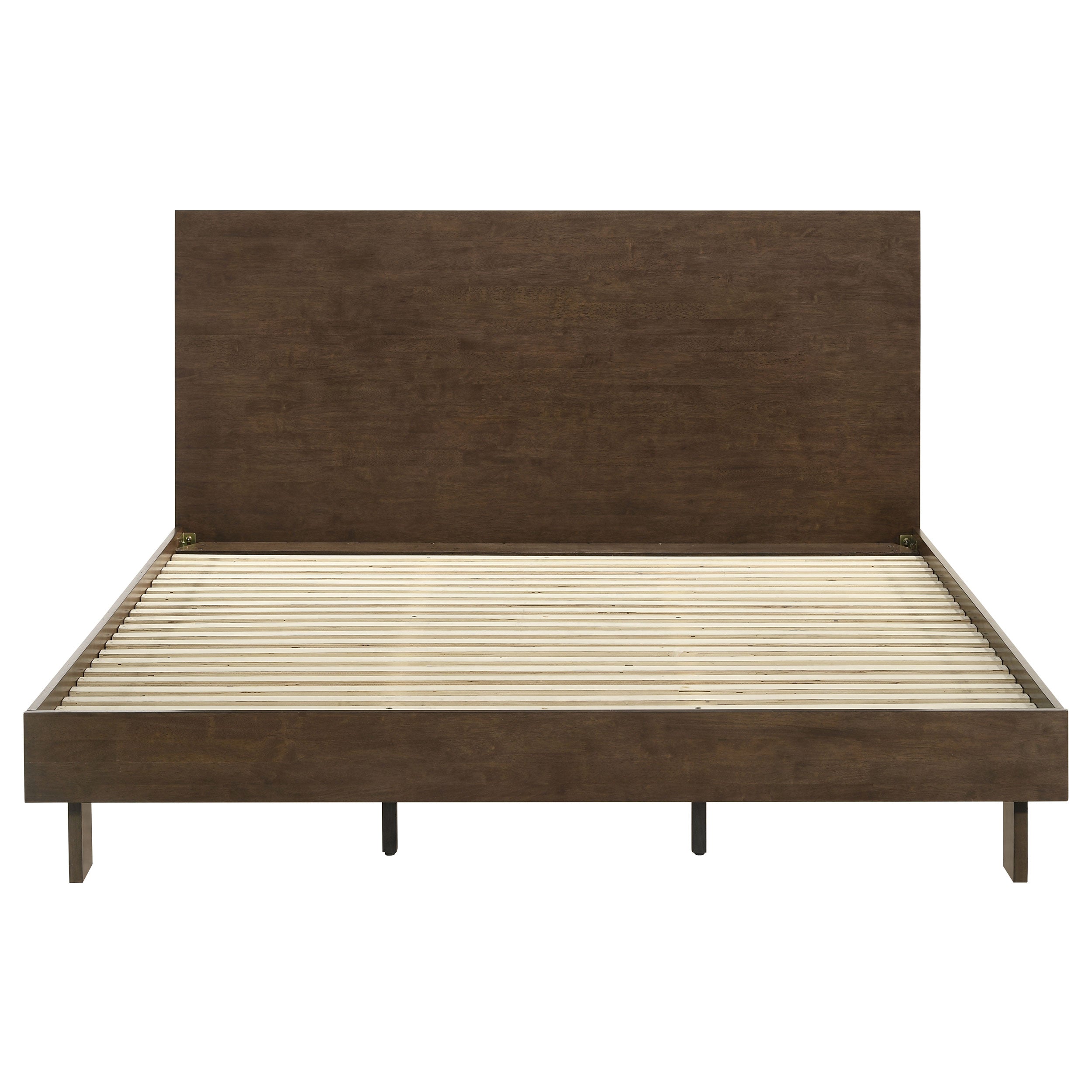 Glenwood 48-inch Eastern King Platform Panel Bed Warm Brown — view 4