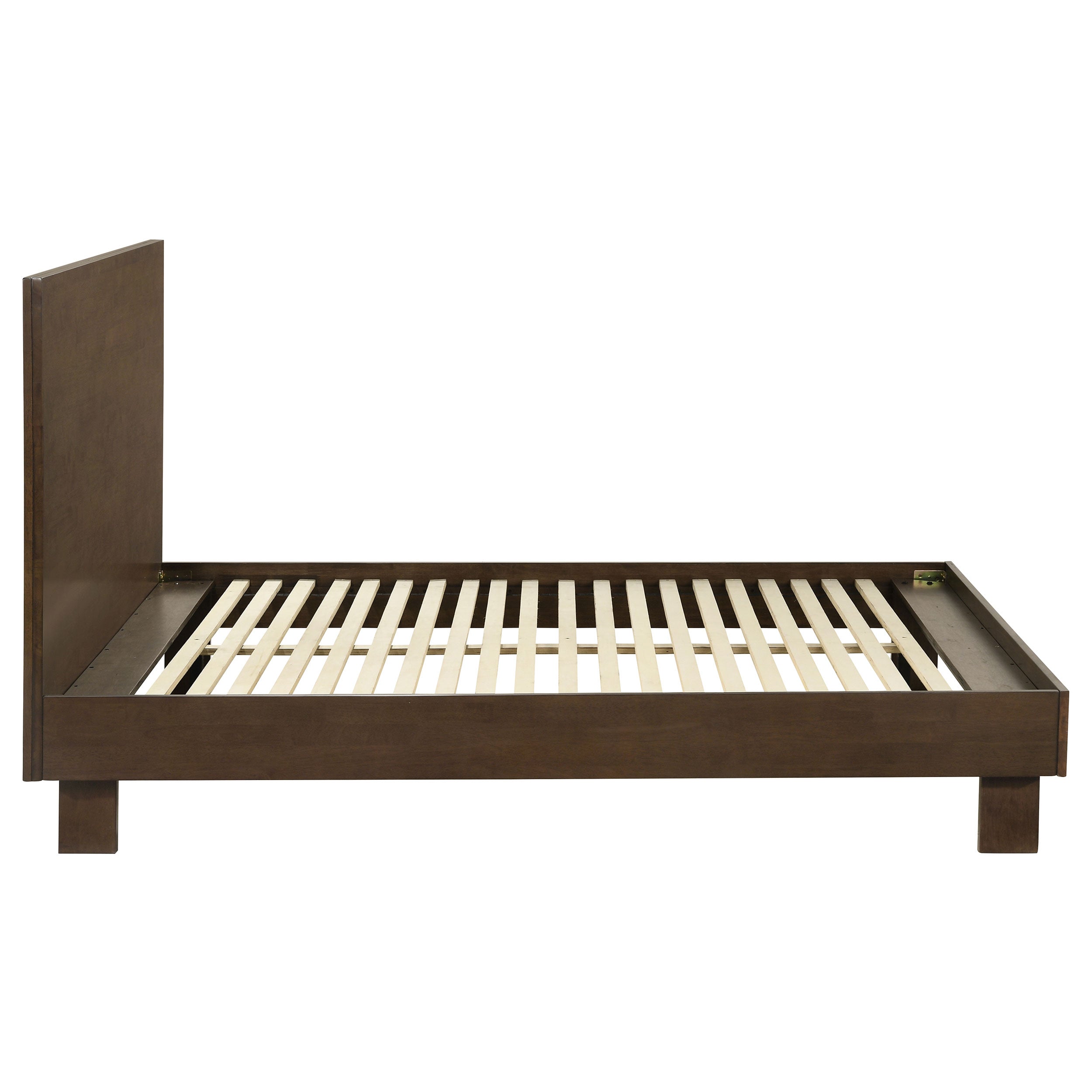 Glenwood 48-inch Queen Platform Panel Bed Warm Brown — view 6