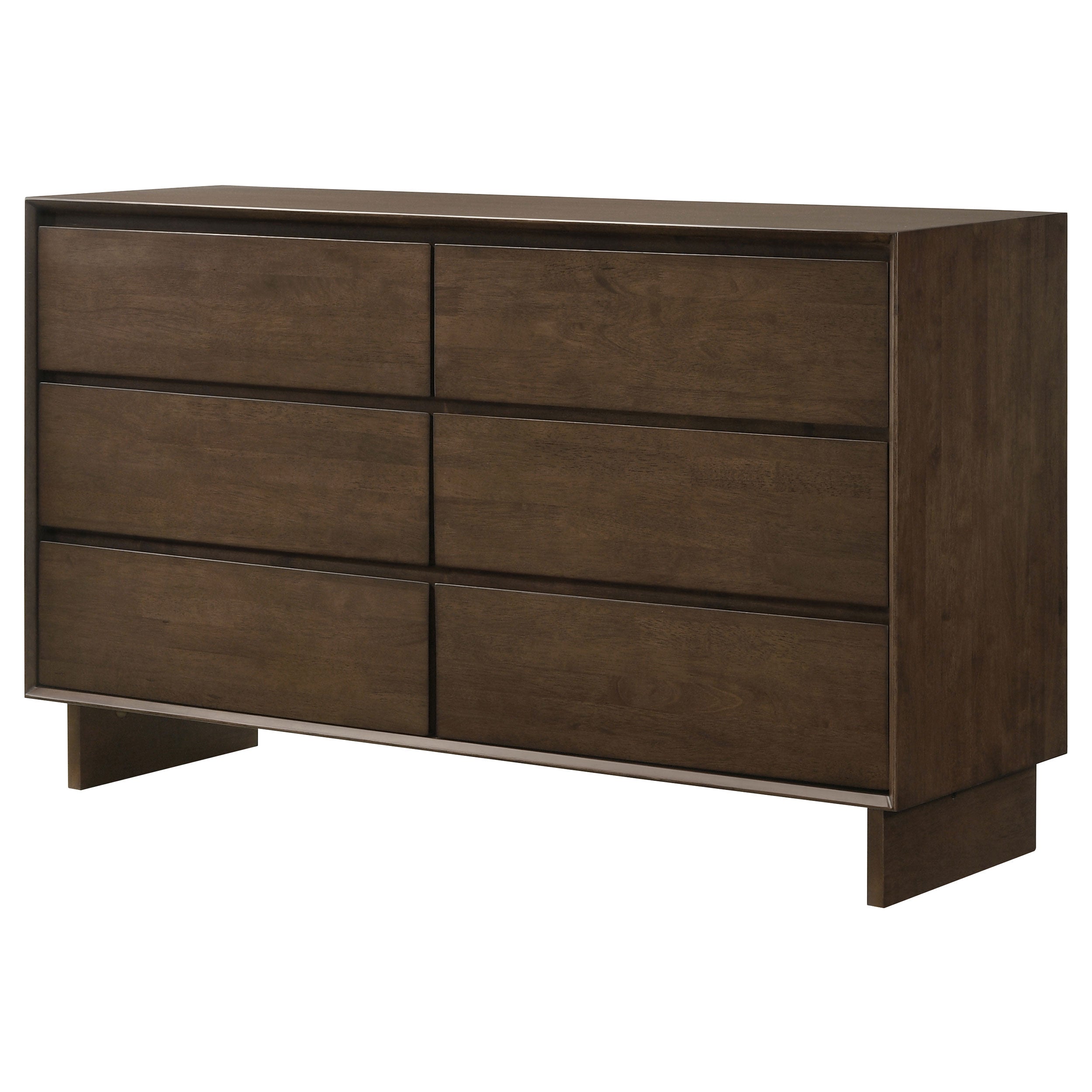 Glenwood 6-drawer Dresser Cabinet Warm Brown — view 4
