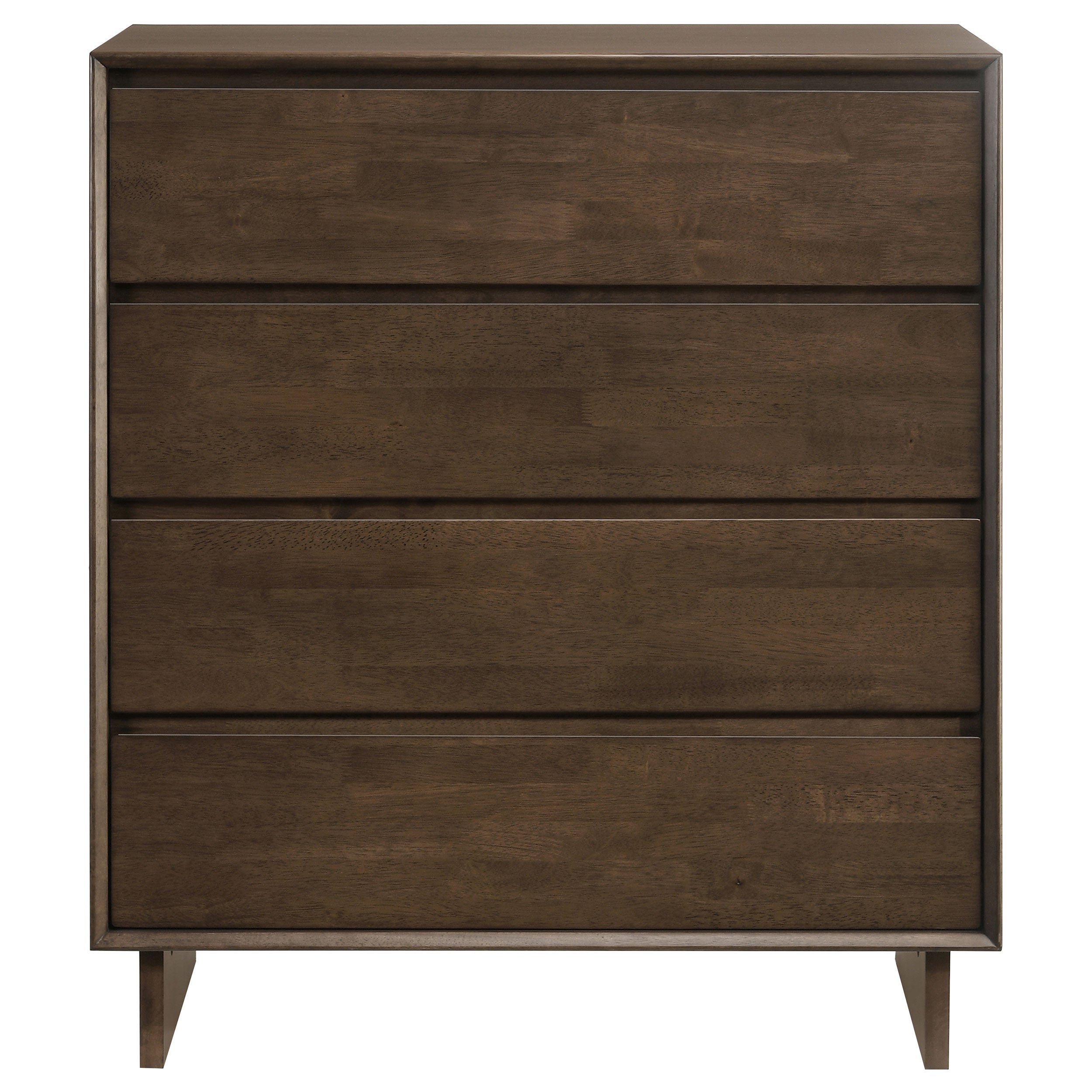 Glenwood 4-drawer Chest of Drawers Warm Brown — view 3
