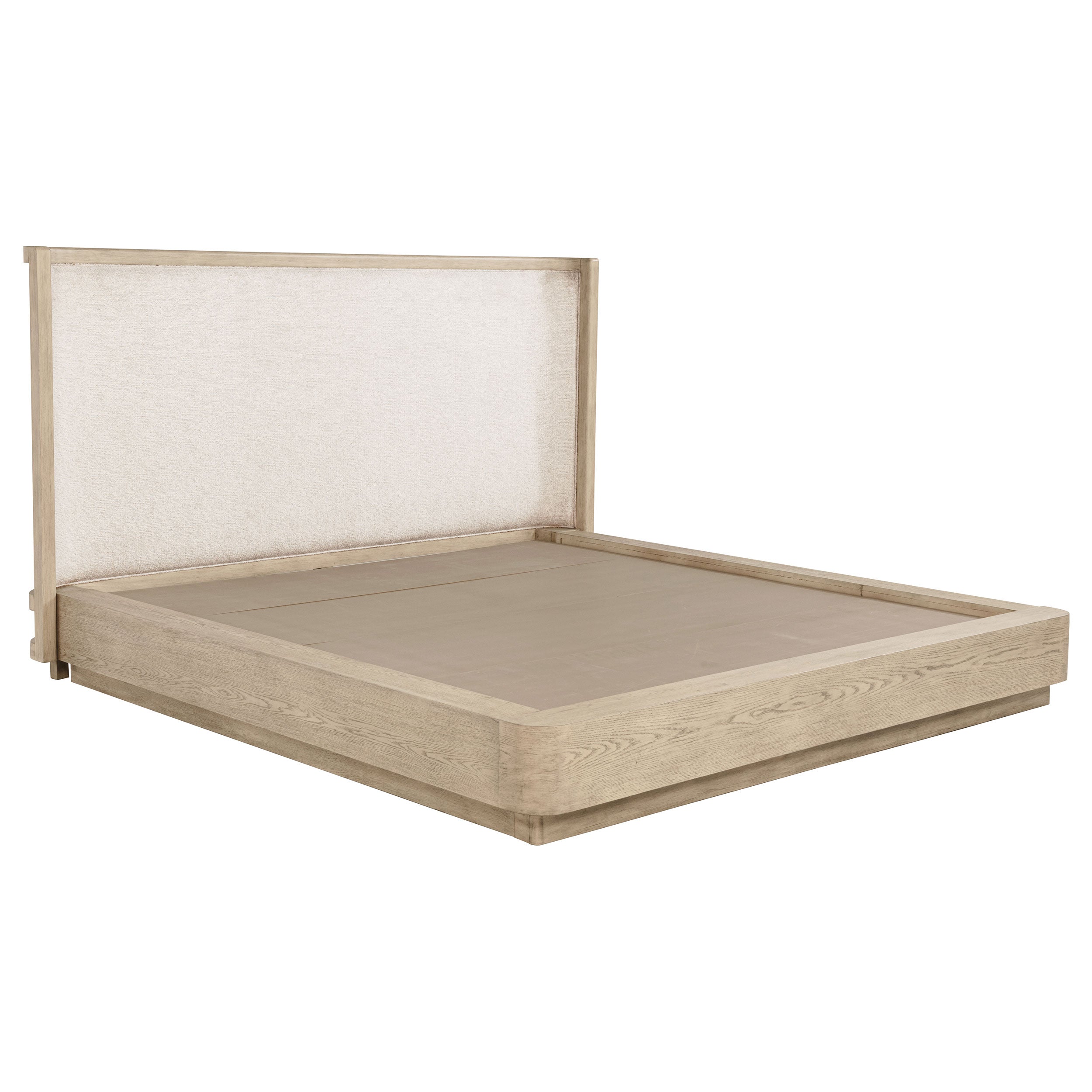 Kailani 52-inch Eastern King Wingback Bed Beige Oak — view 1