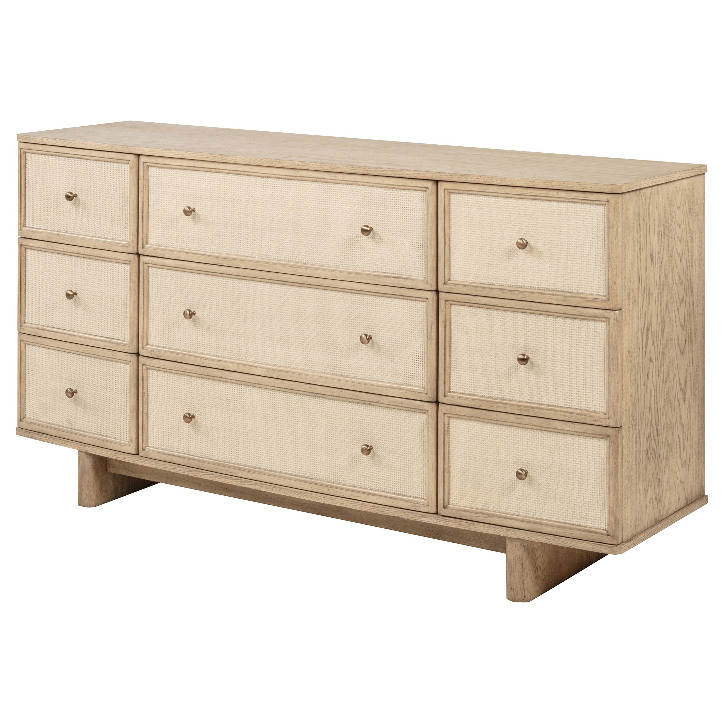 Kailani 9-drawer Dresser Cabinet Beige Oak — view 4