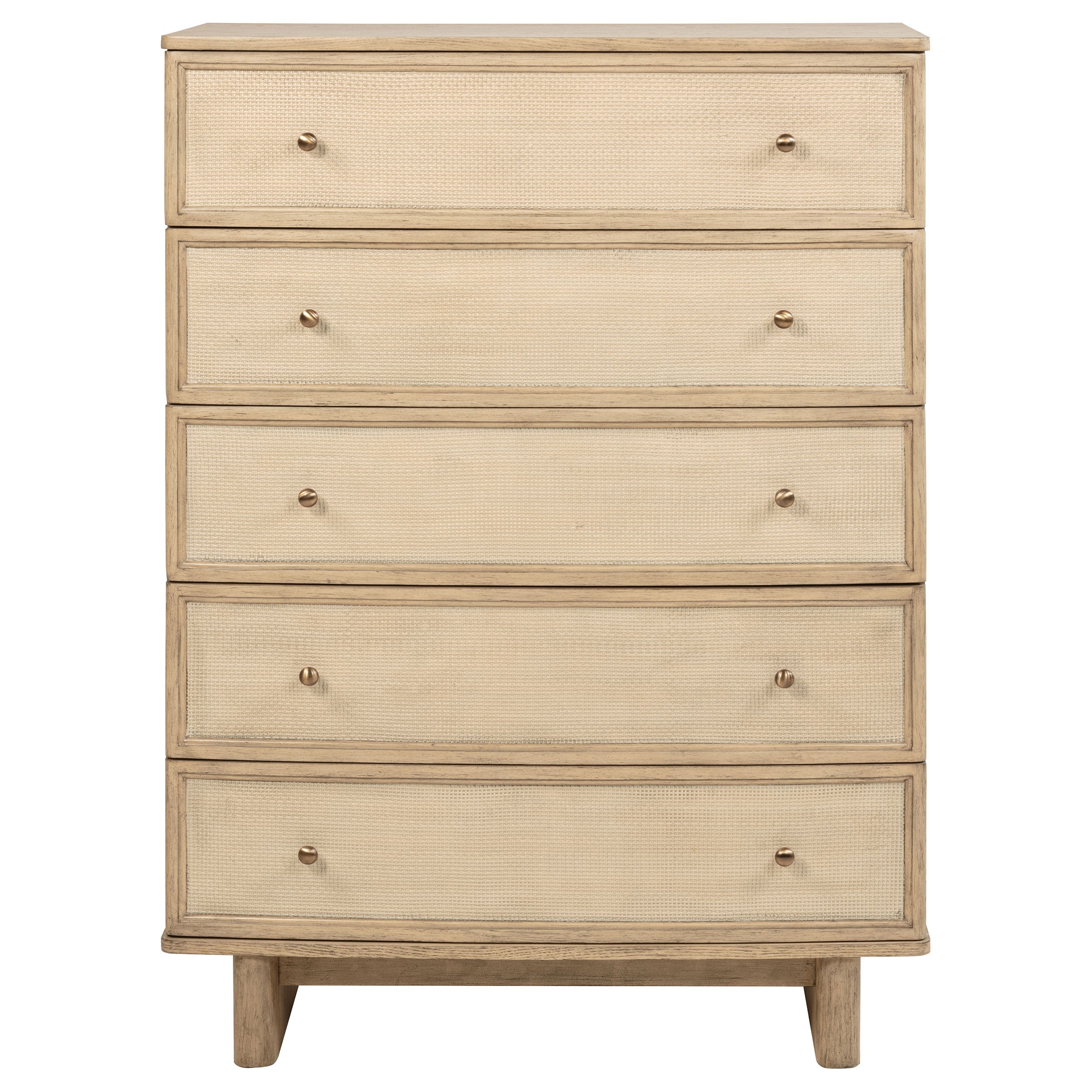 Kailani 5-drawer Bedroom Chest of Drawers Beige Oak — view 3