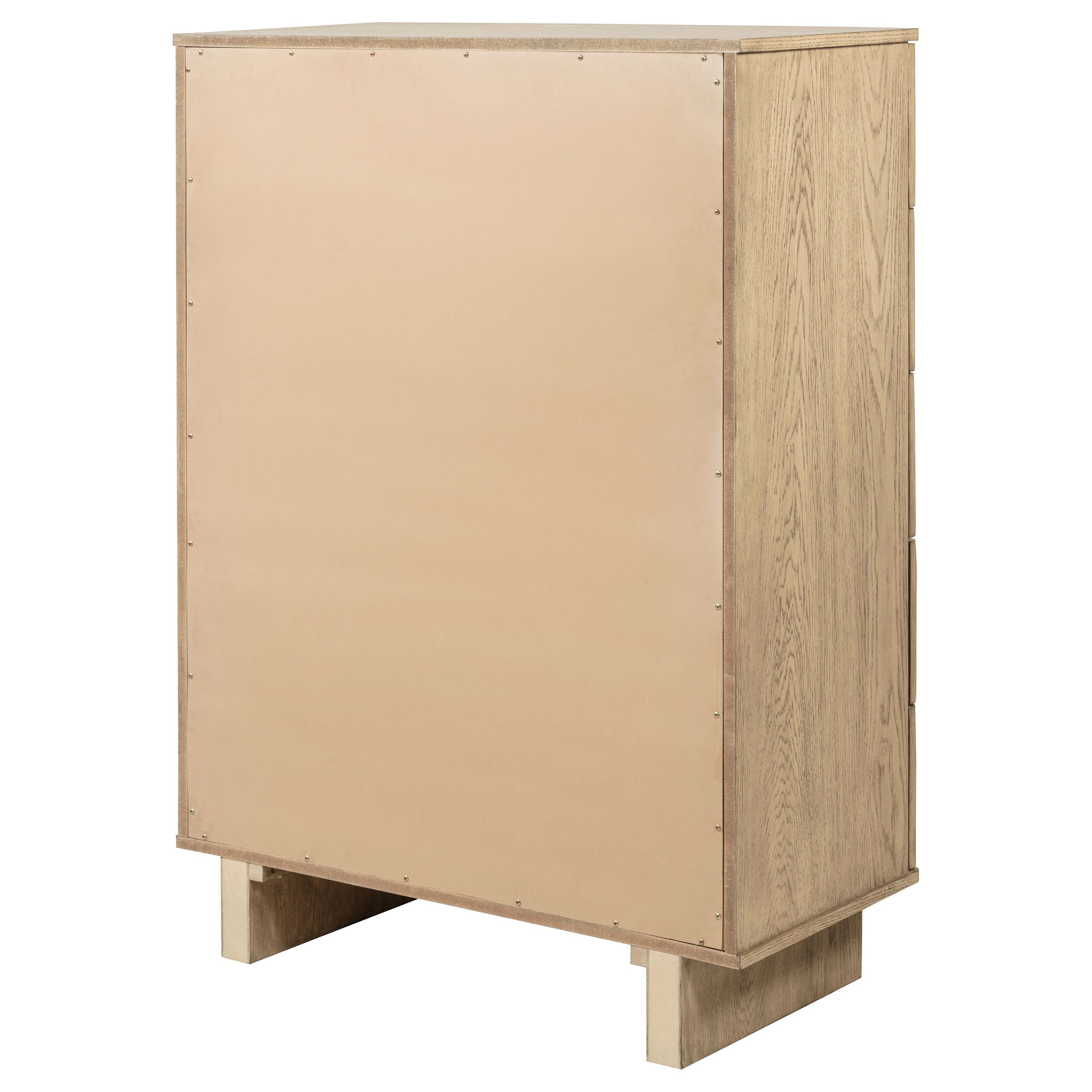 Kailani 5-drawer Bedroom Chest of Drawers Beige Oak — view 8