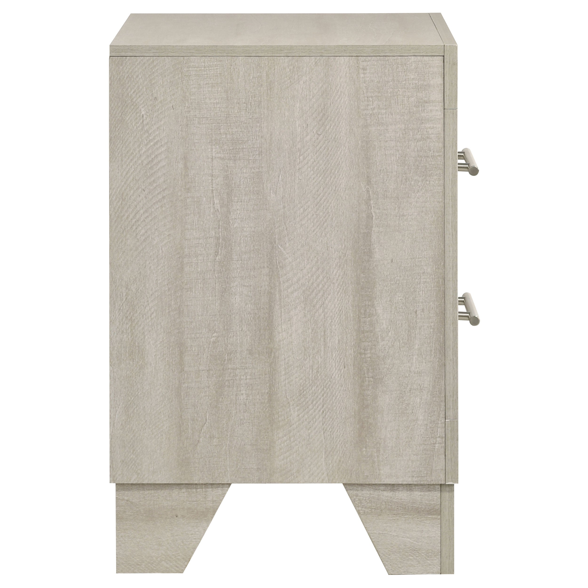 Trenton 2-drawer Nightstand Bedside Table Rustic Cream — view 9