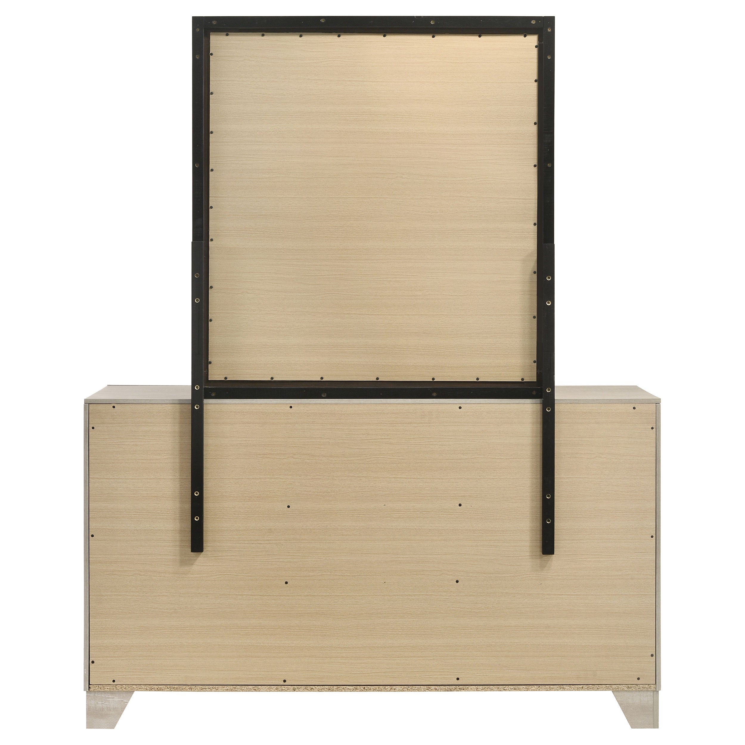 Trenton 6-drawer Bedroom Dresser With Mirror Rustic Cream — view 7