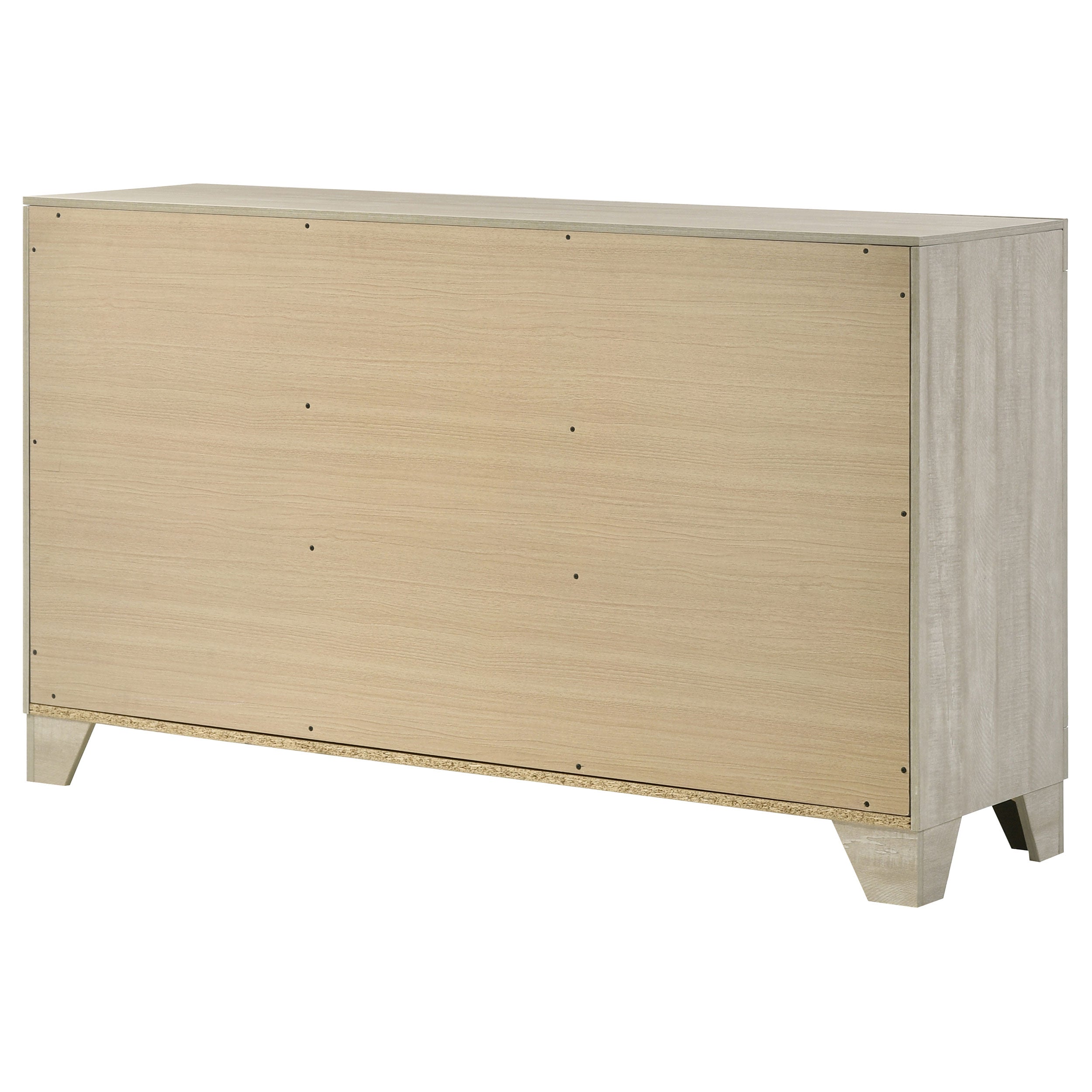 Trenton 6-drawer Bedroom Dresser Rustic Cream — view 8