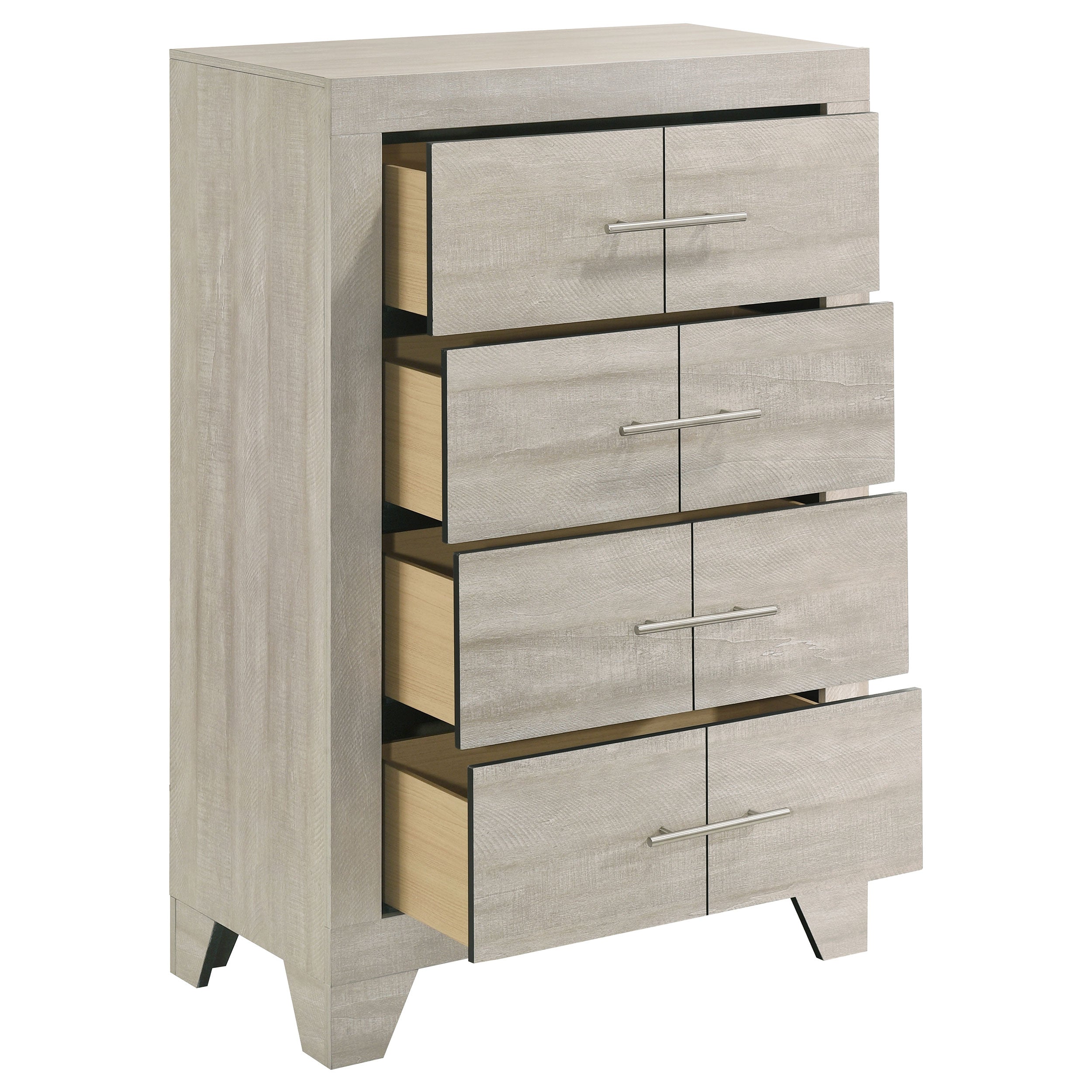 Trenton 4-drawer Bedroom Chest of Drawers Rustic Cream — view 10