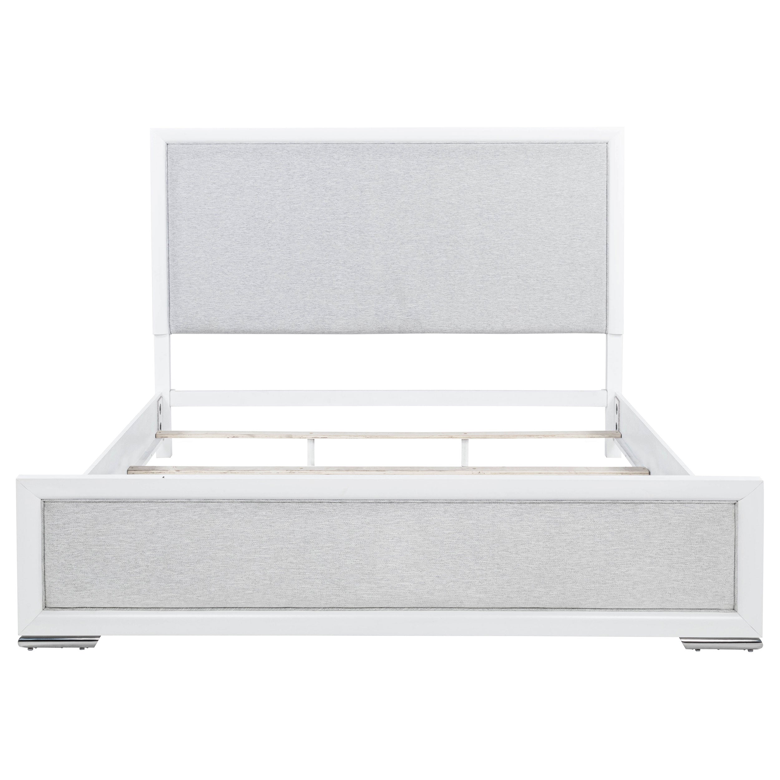 Gracemont 57-inch Eastern King Panel Bed Grey and White — view 4