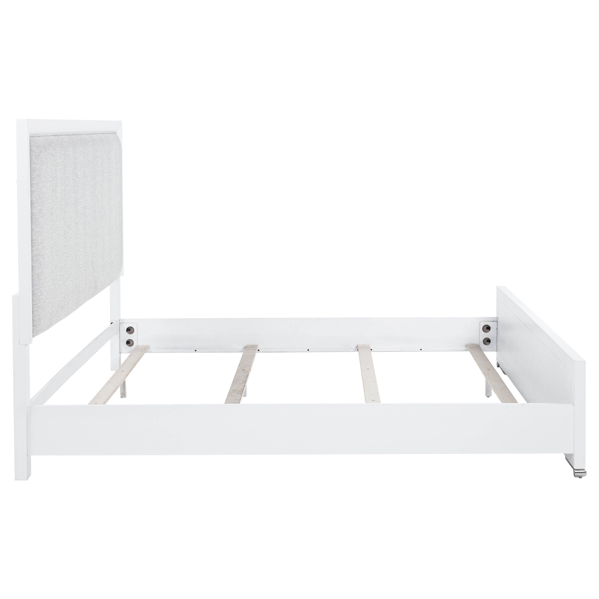 Gracemont 57-inch Eastern King Panel Bed Grey and White — view 6