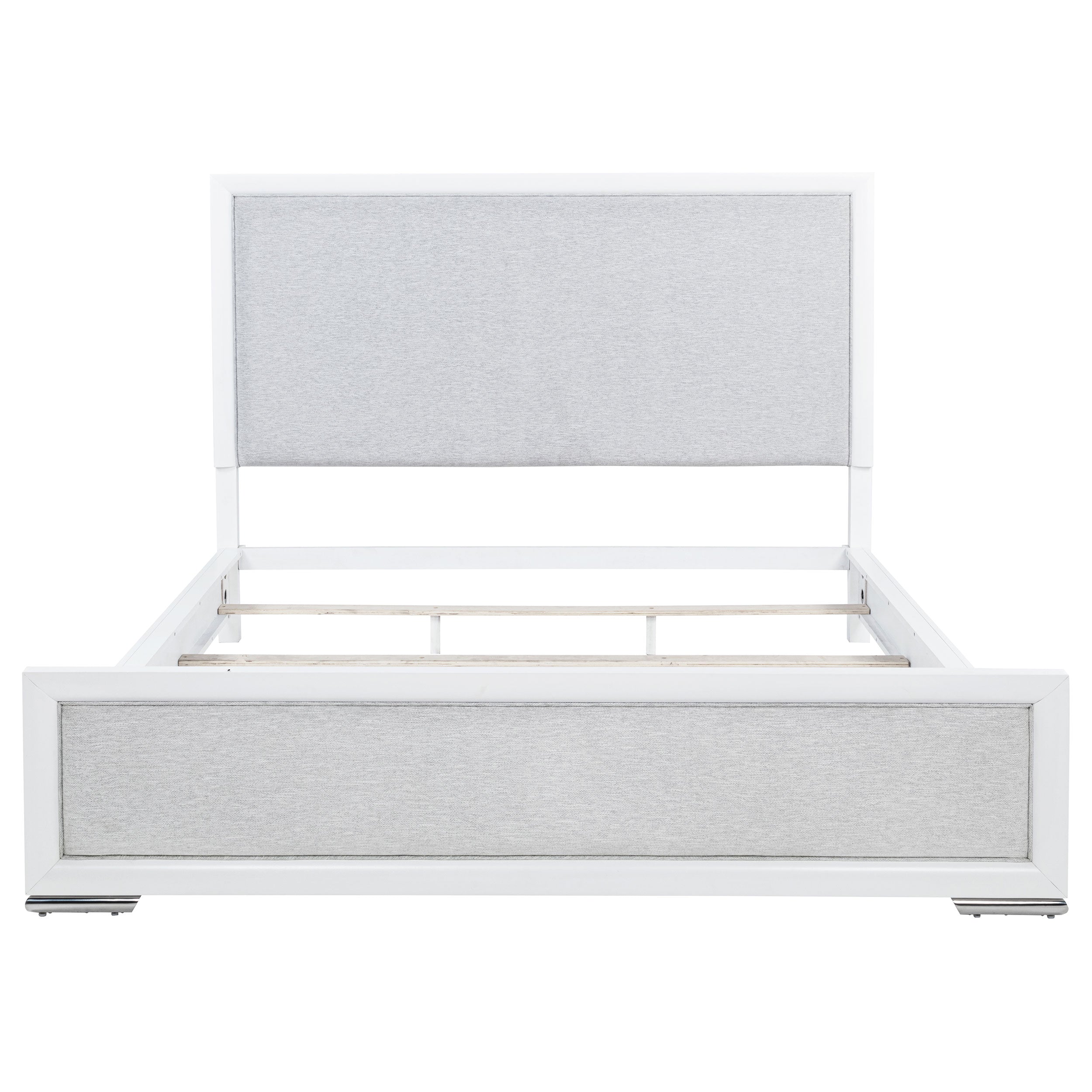 Gracemont 57-inch California King Panel Bed Grey and White — view 4