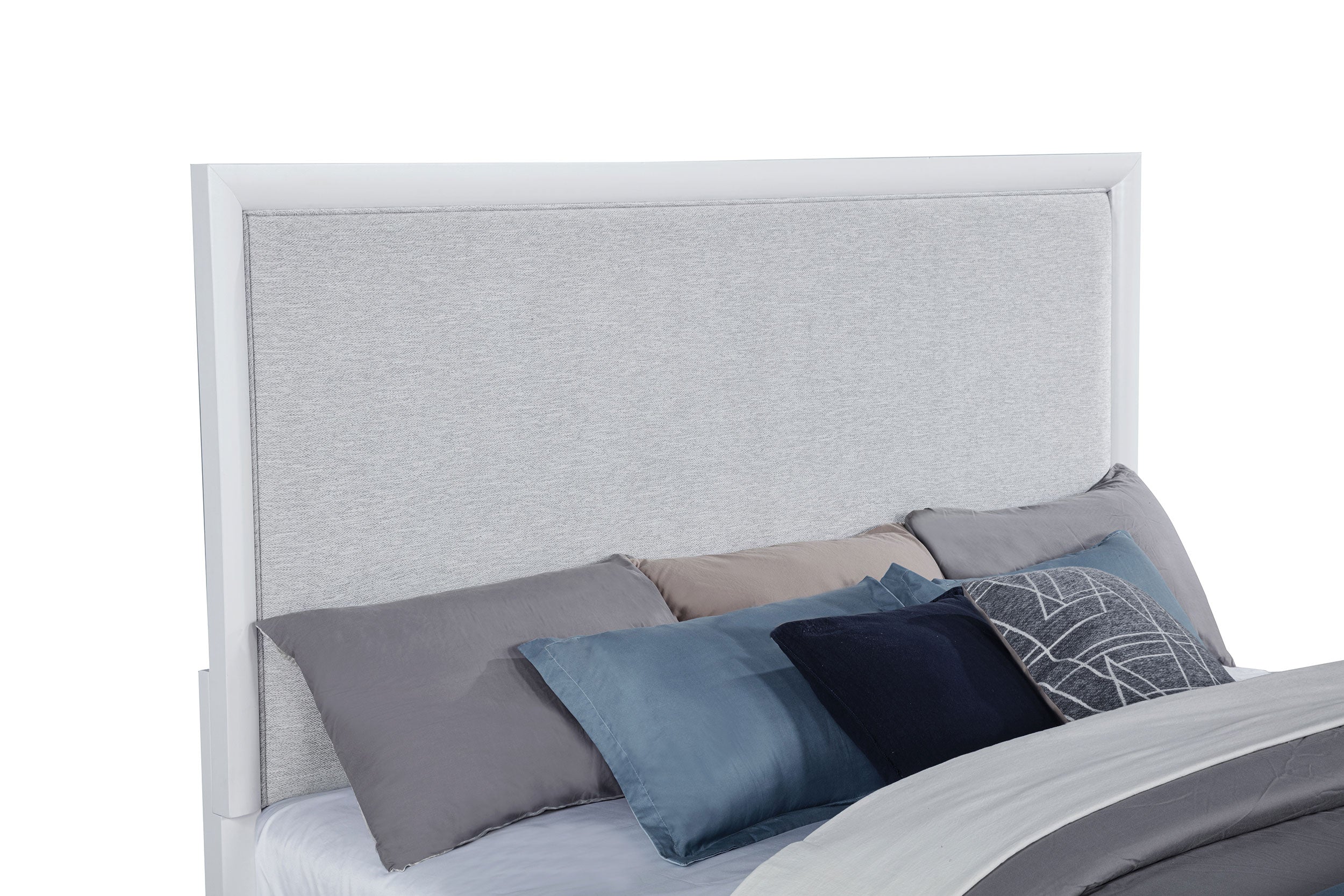 Gracemont 57-inch California King Panel Bed Grey and White — view 7