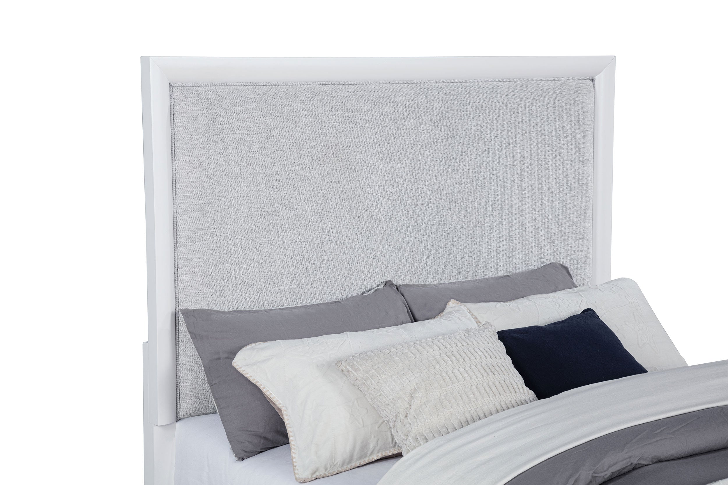 Gracemont 57-inch Queen Panel Bed Grey and White — view 7