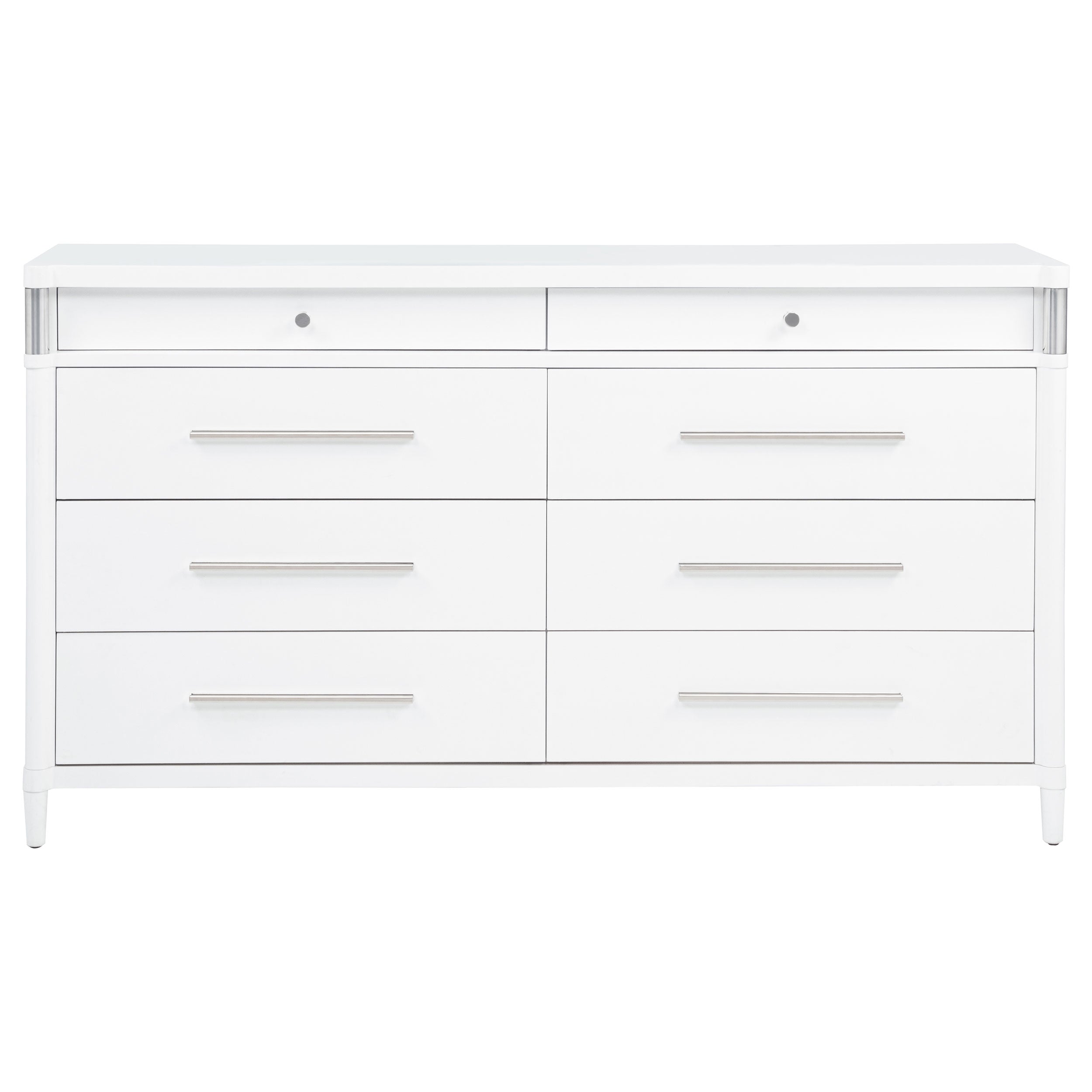 Gracemont 8-drawer Bedroom Dresser Cabinet White — view 3