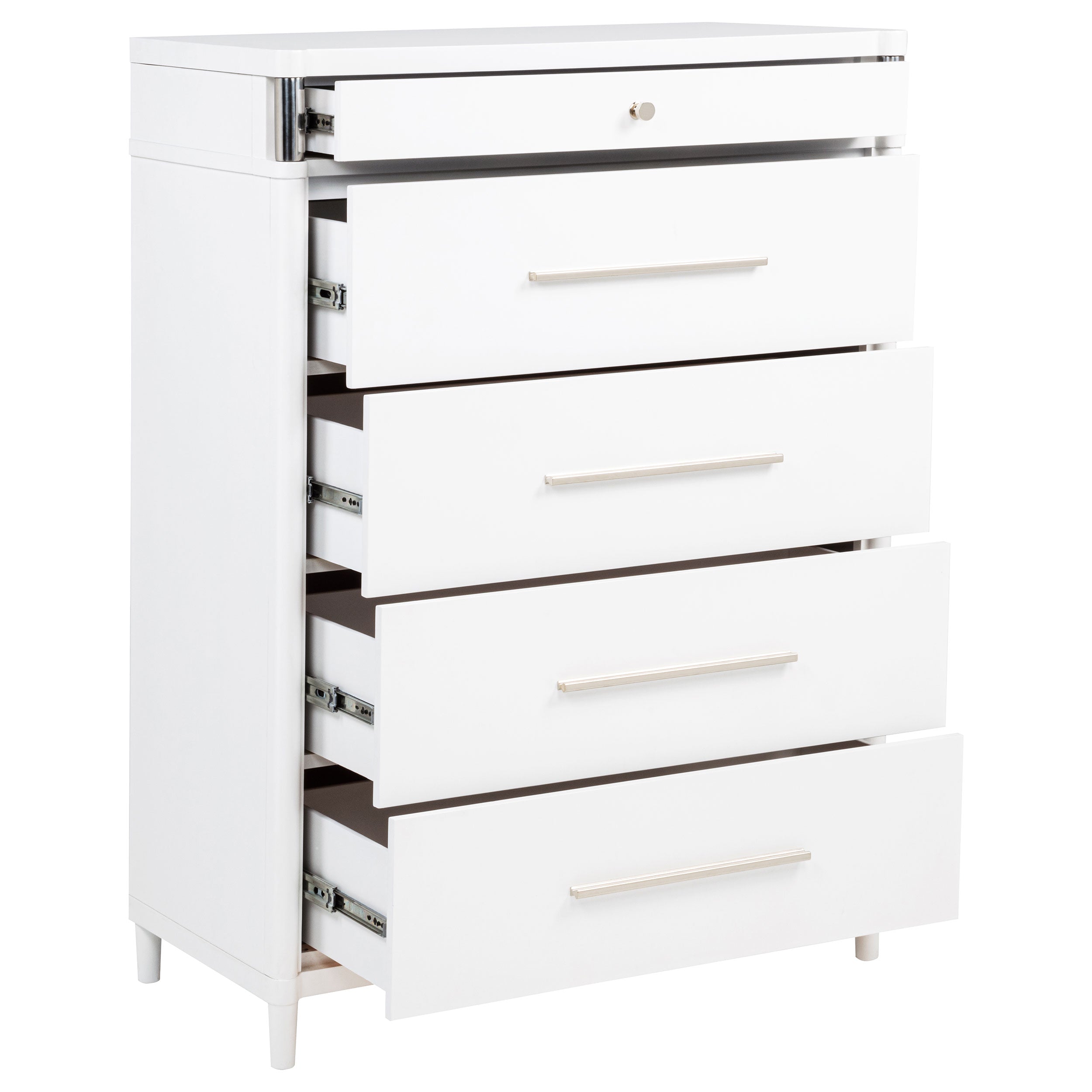 Gracemont 5-drawer Bedroom Chest of Drawers White — view 10